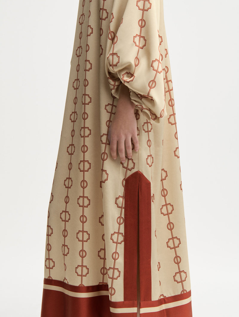 Semira Maxi Dress in Parisian Scarf Print
