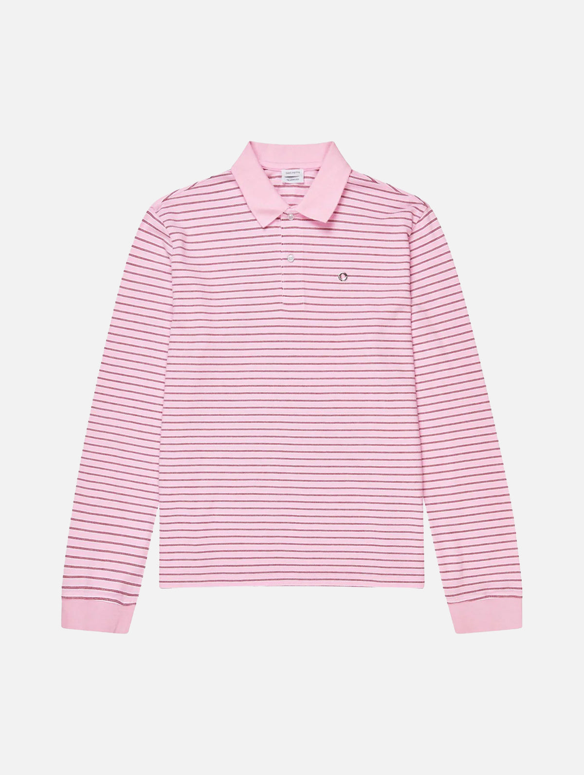 Serena Polo Shirt in Berry Stripe