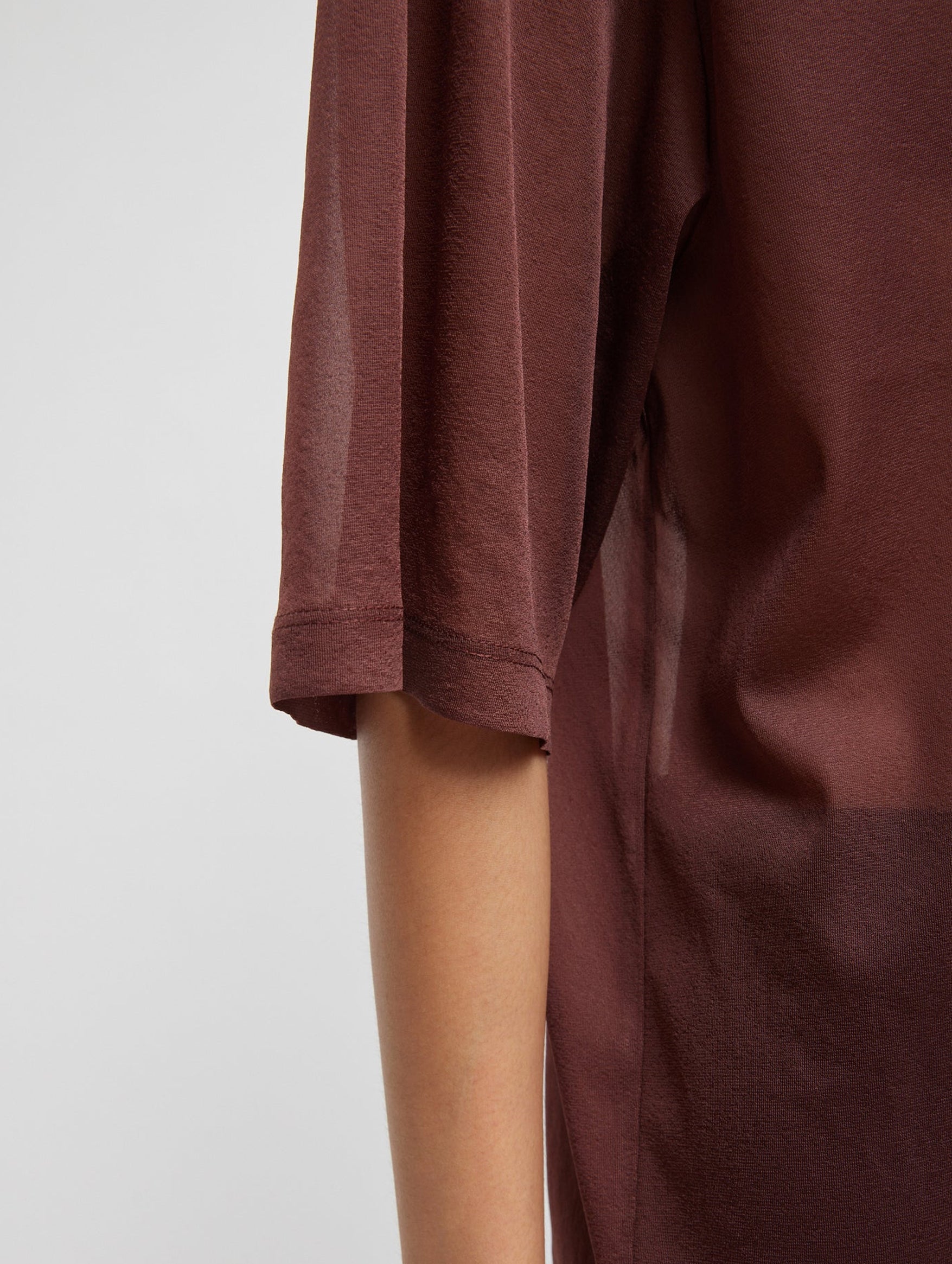 Sheer Gauze Easy T-Shirt in Cinnamon