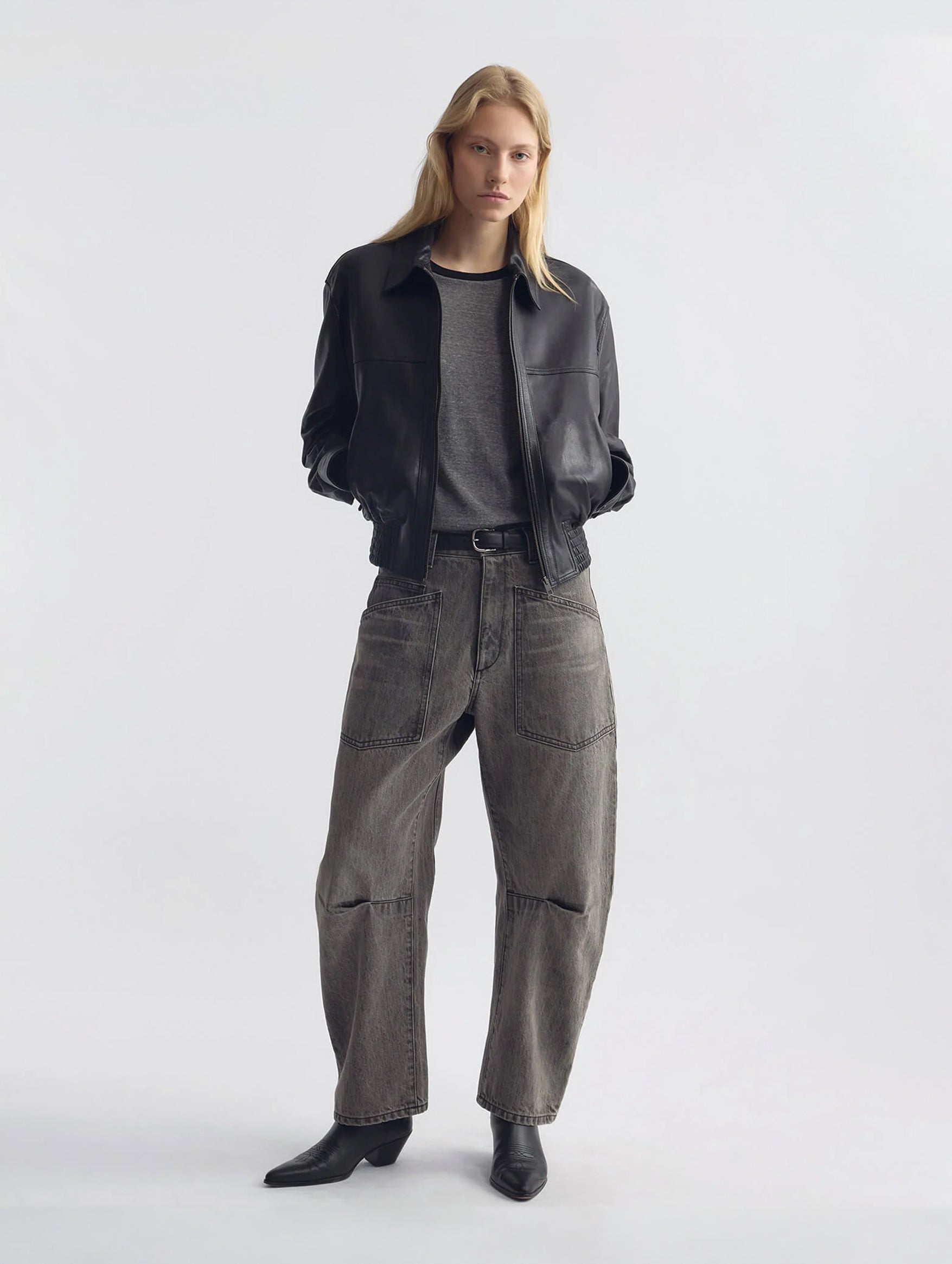 Shon Jean in Ash Grey Wash