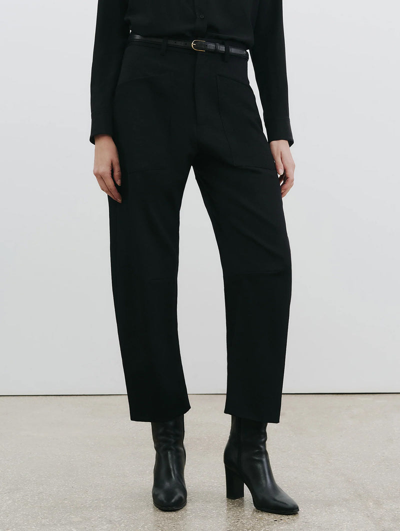 Shon Wool Pant in Black