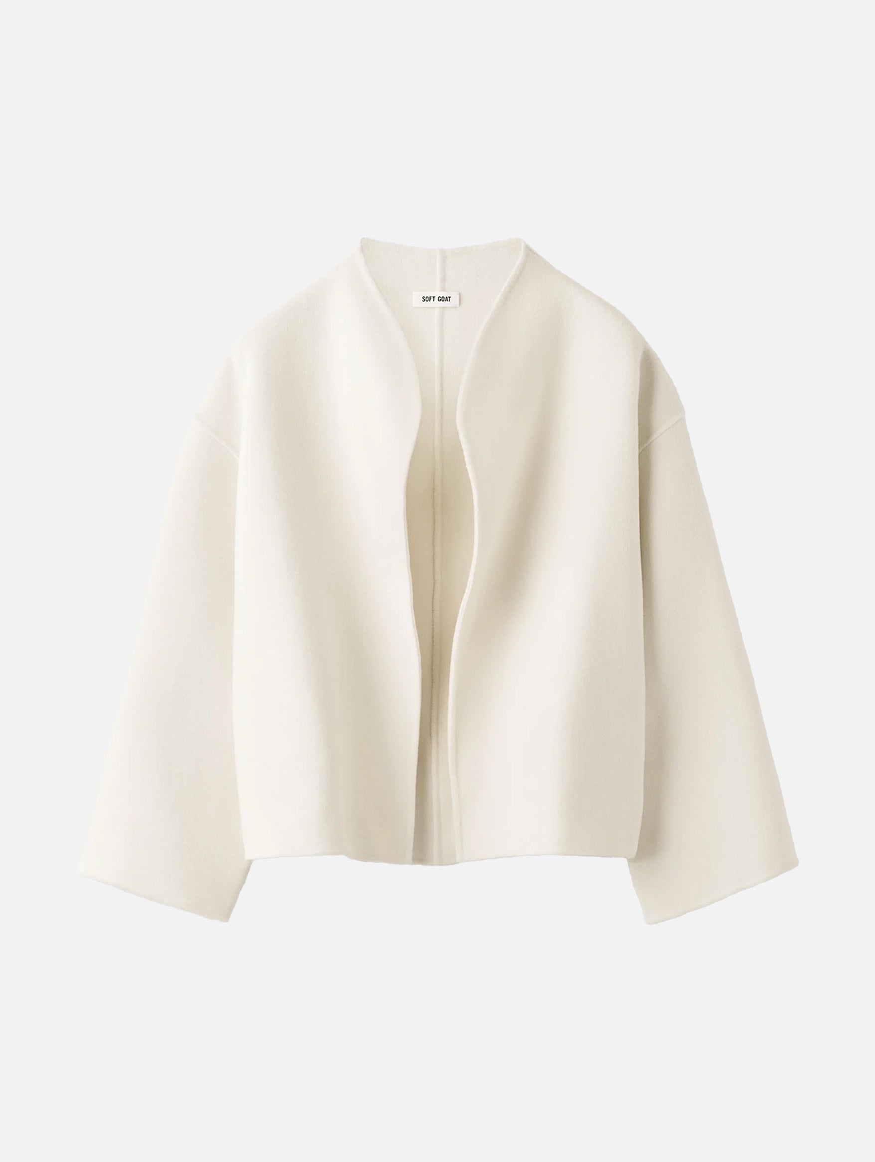 Signature Short Jacket in Feather White