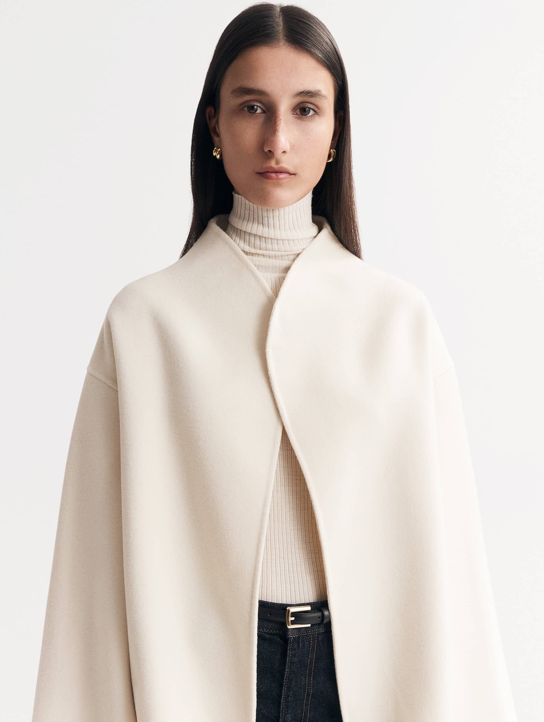 Signature Short Jacket in Feather White