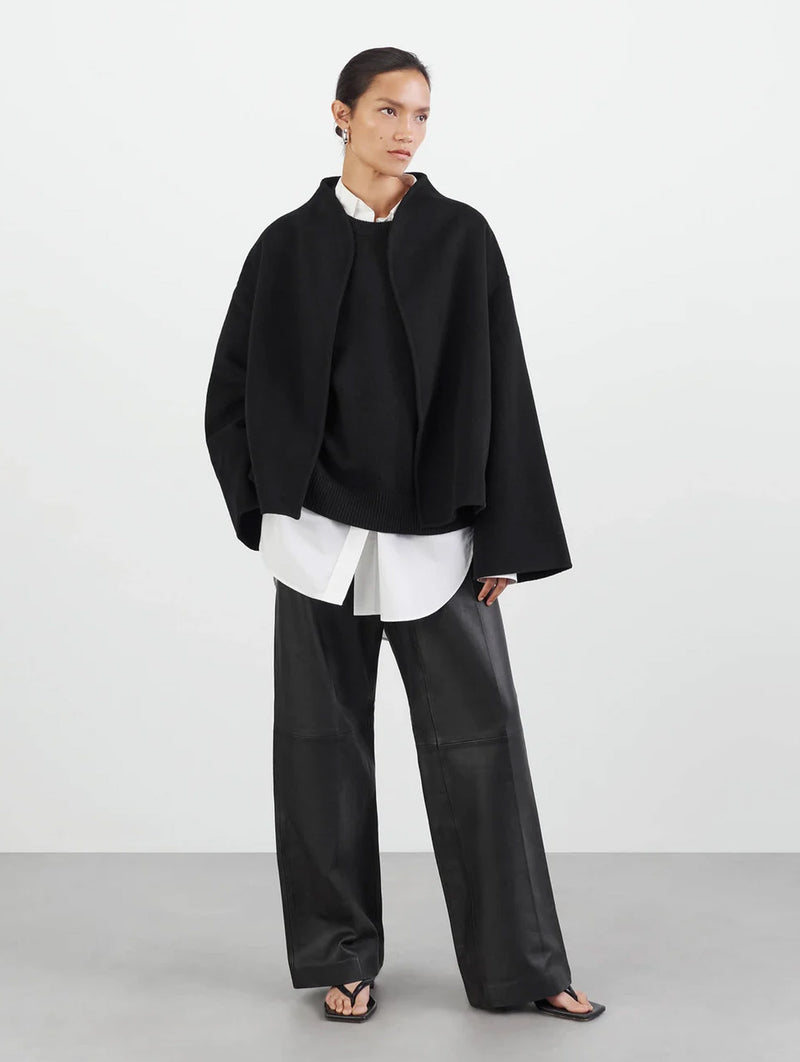 Signature Short Jacket in Black