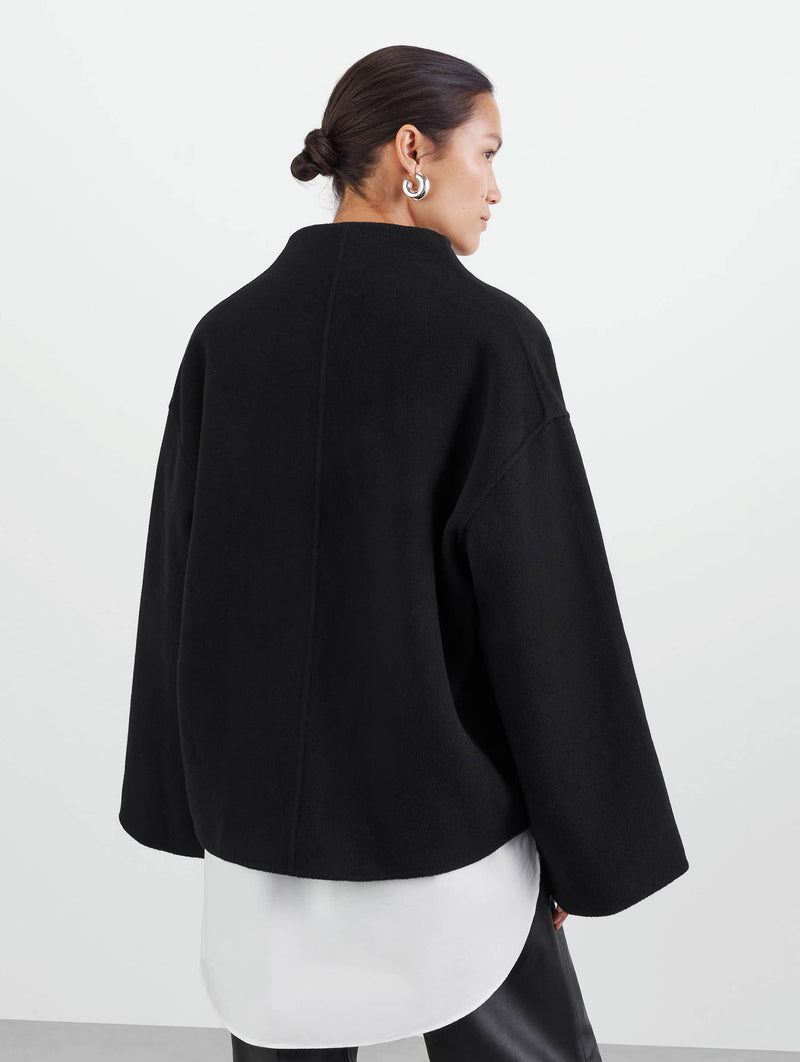 Signature Short Jacket in Black