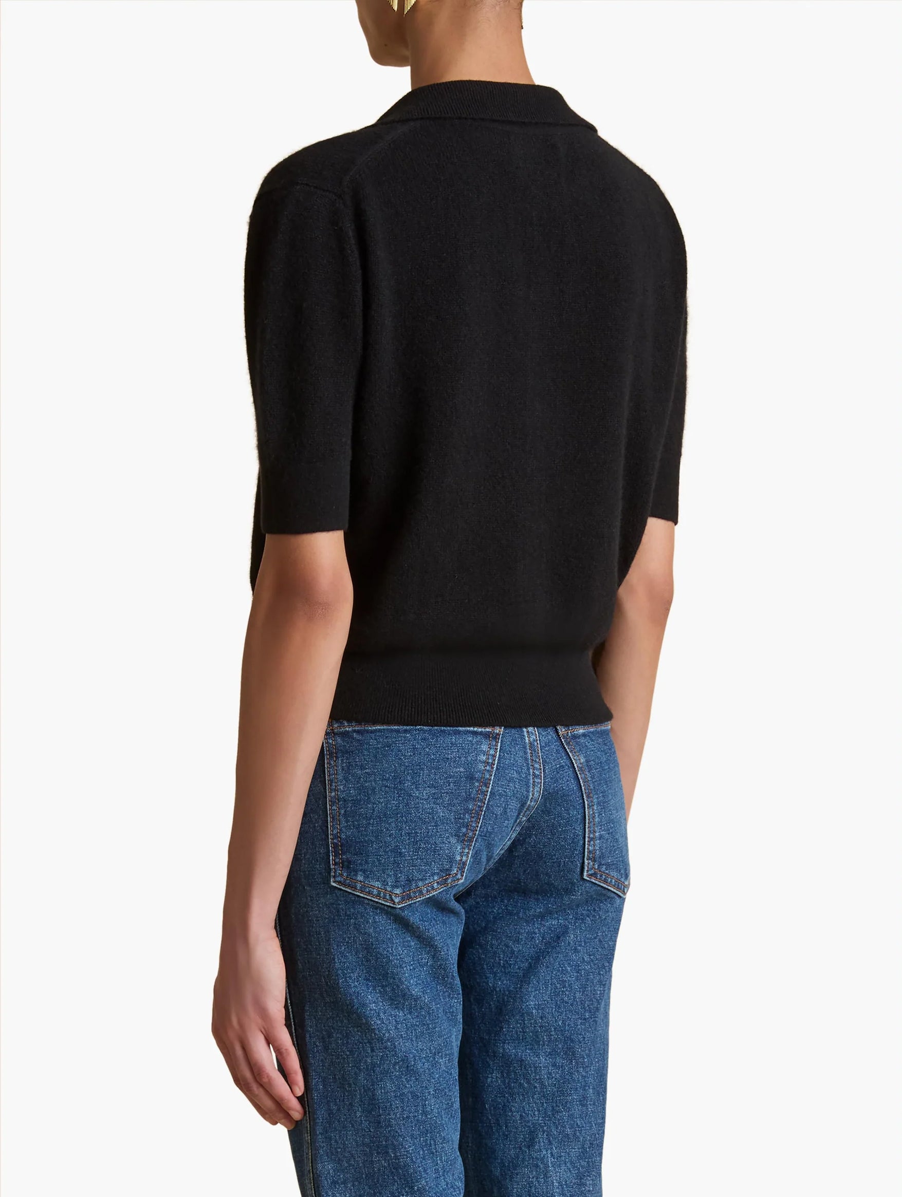 Shrunken Jo Sweater in Black