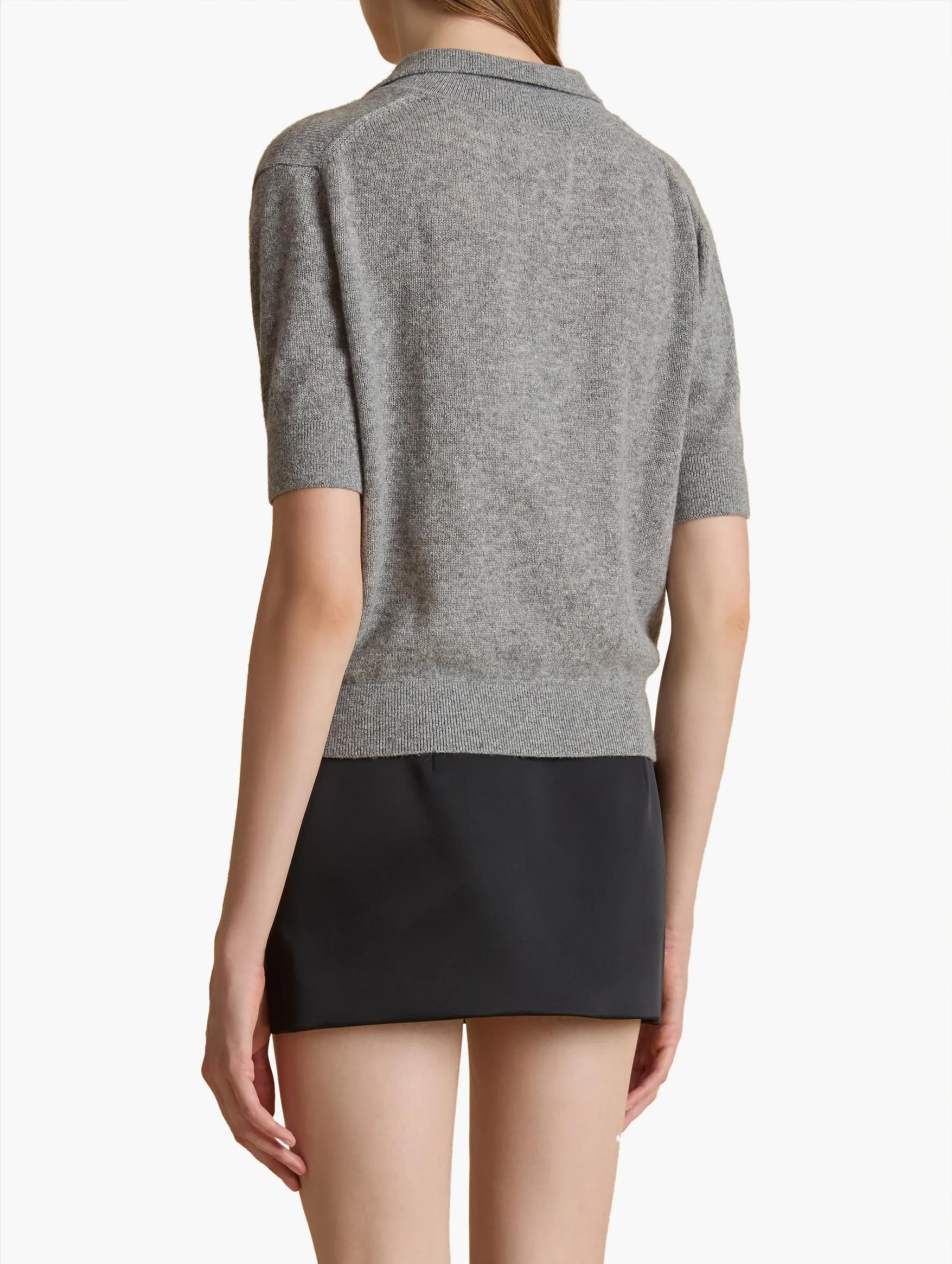 Shrunken Jo Sweater in Warm Grey