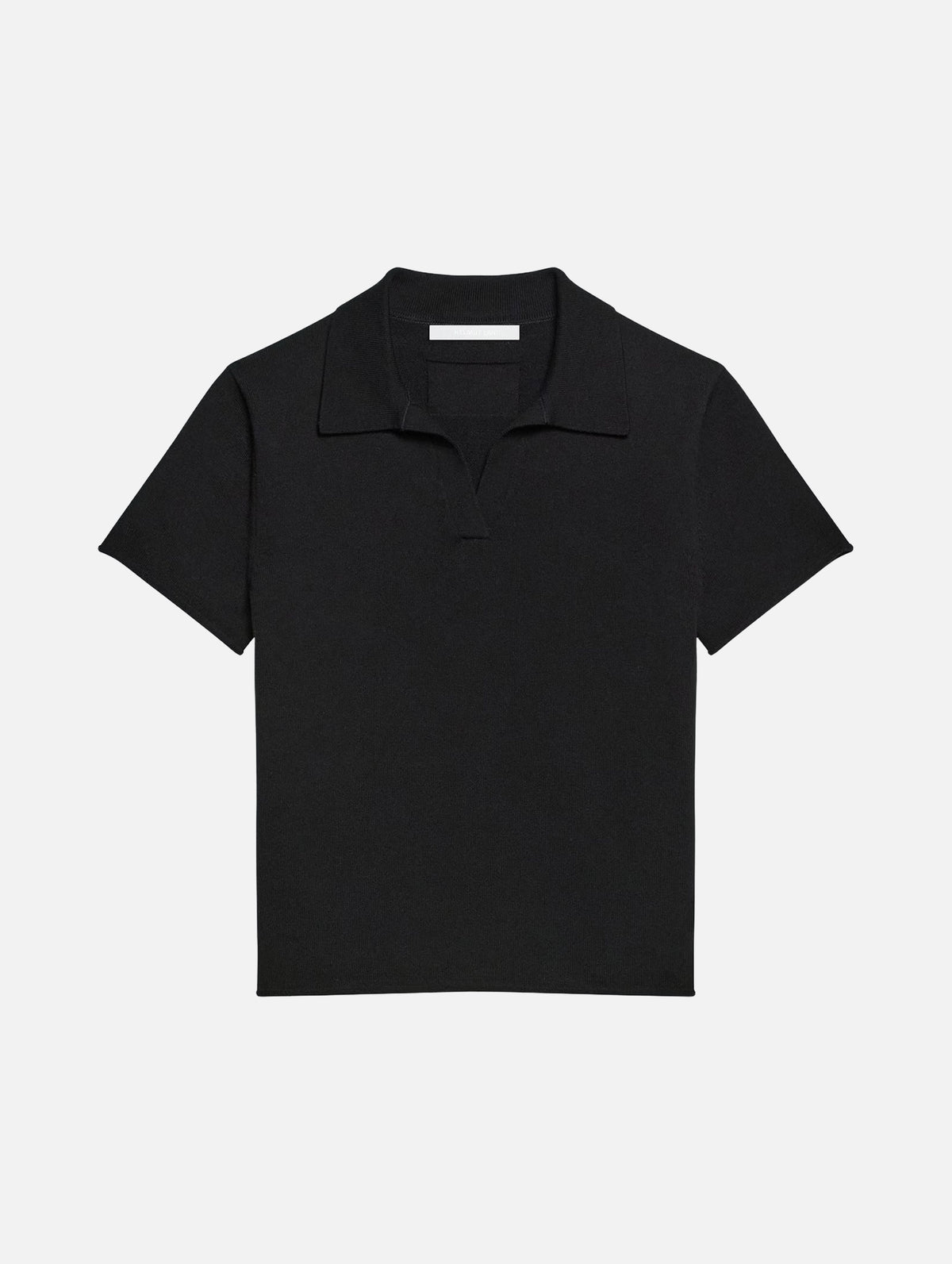 Shrunken Polo in Black