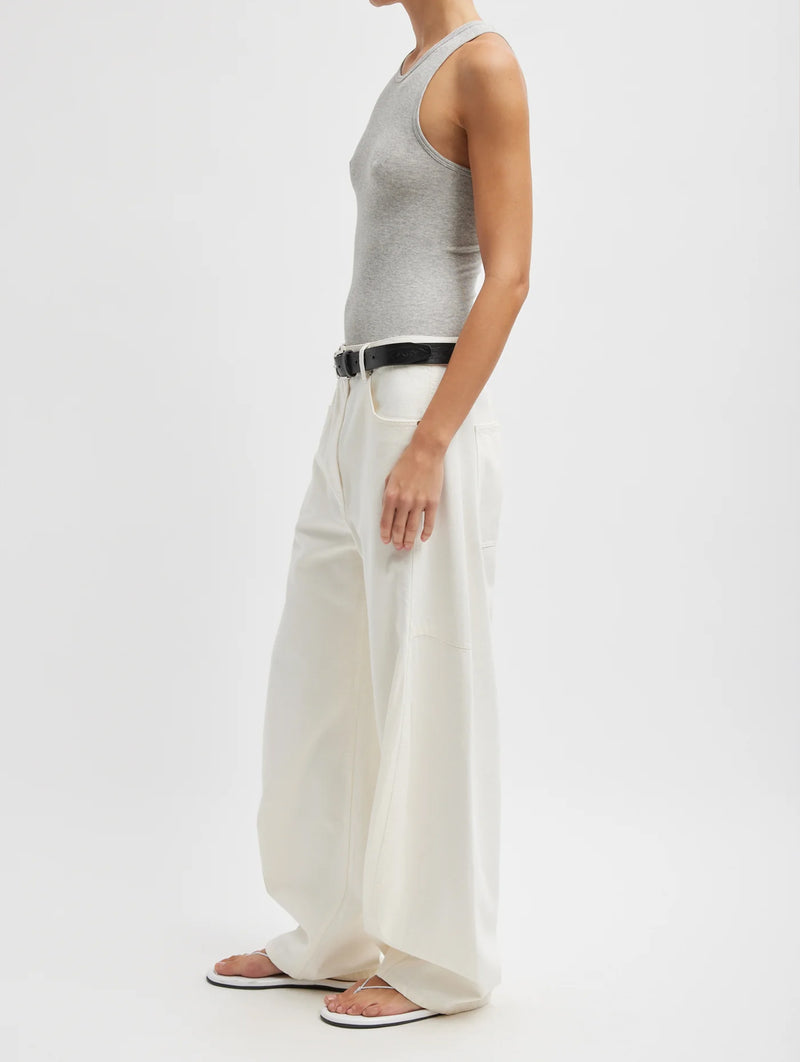 Spring Denim Short Sid Jean in White