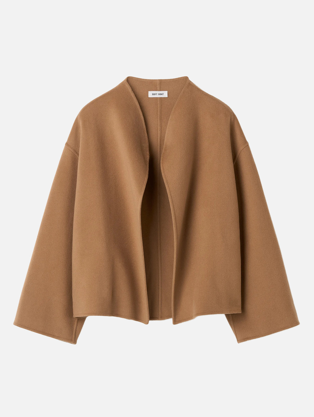 Signature Short Jacket in Camel