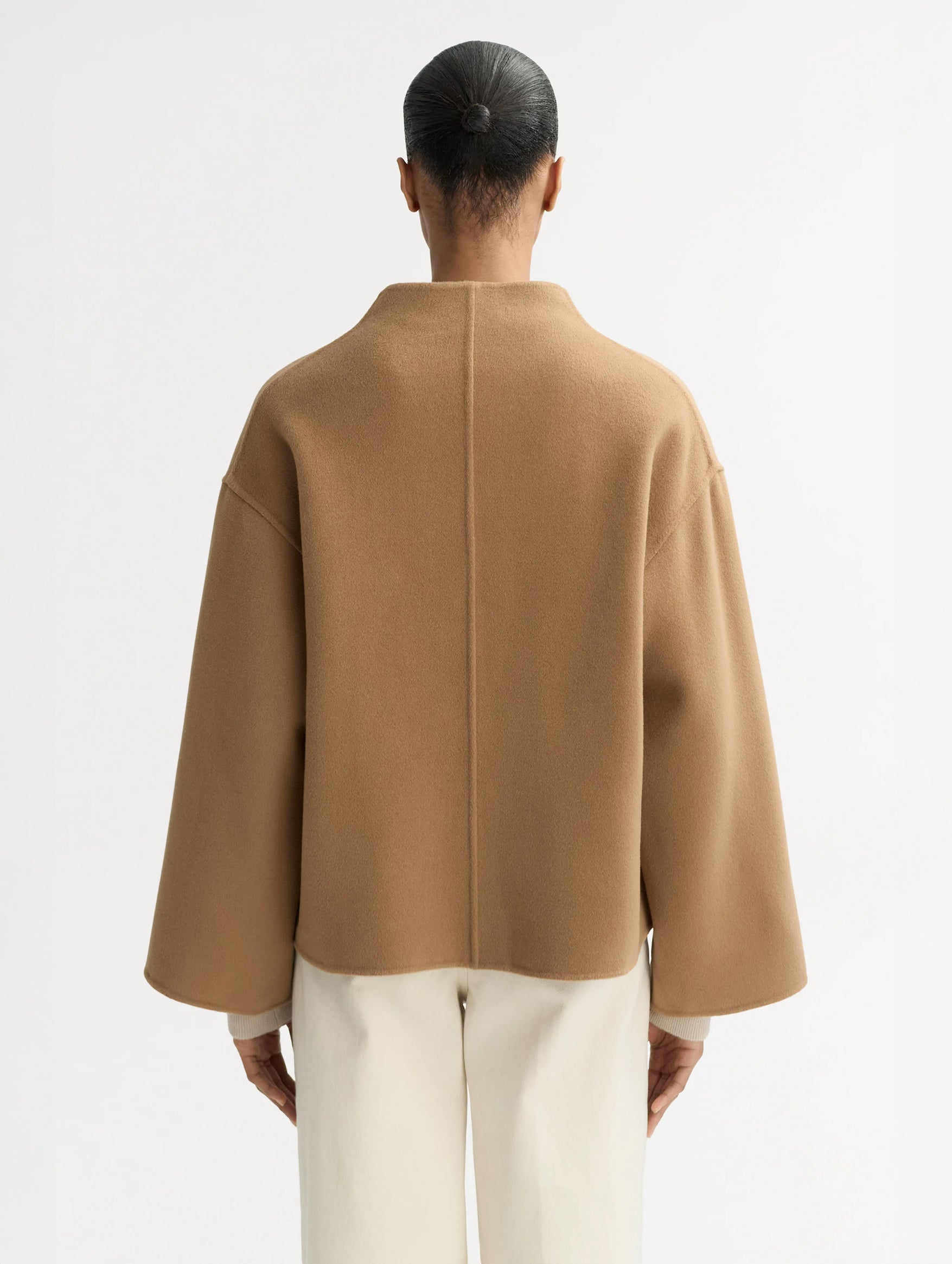 Signature Short Jacket in Camel