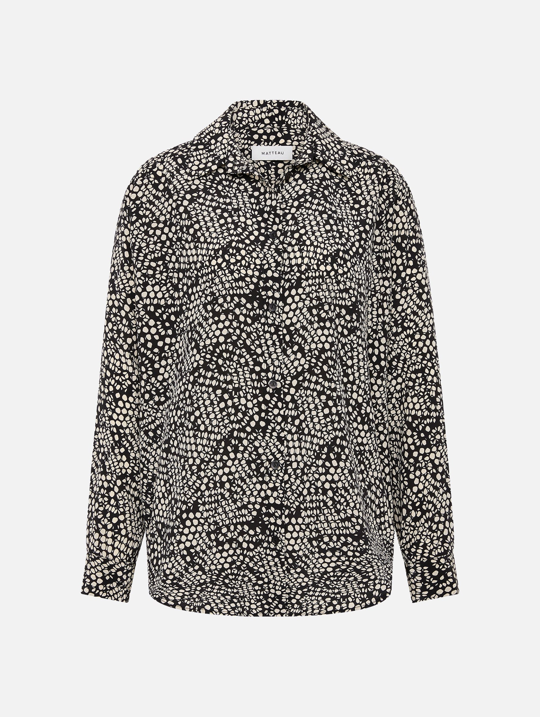 Long Sleeve Silk Shirt in Kyoto