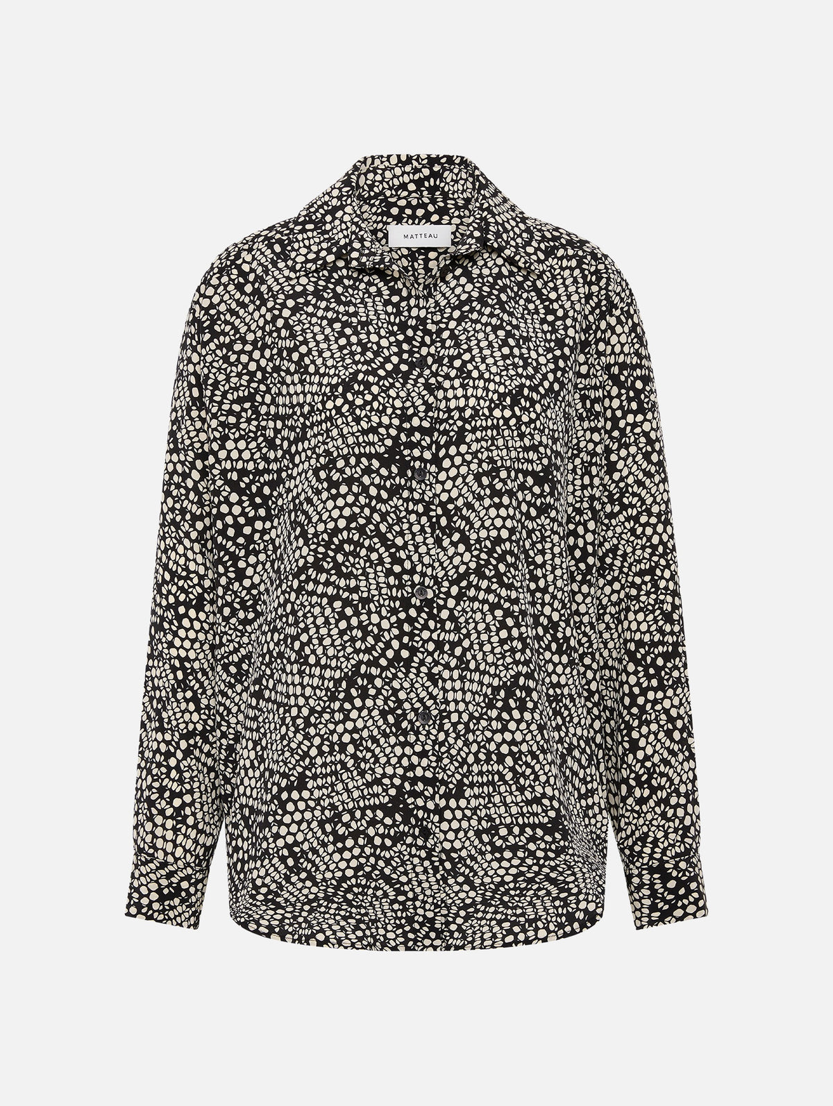 Long Sleeve Silk Shirt in Kyoto