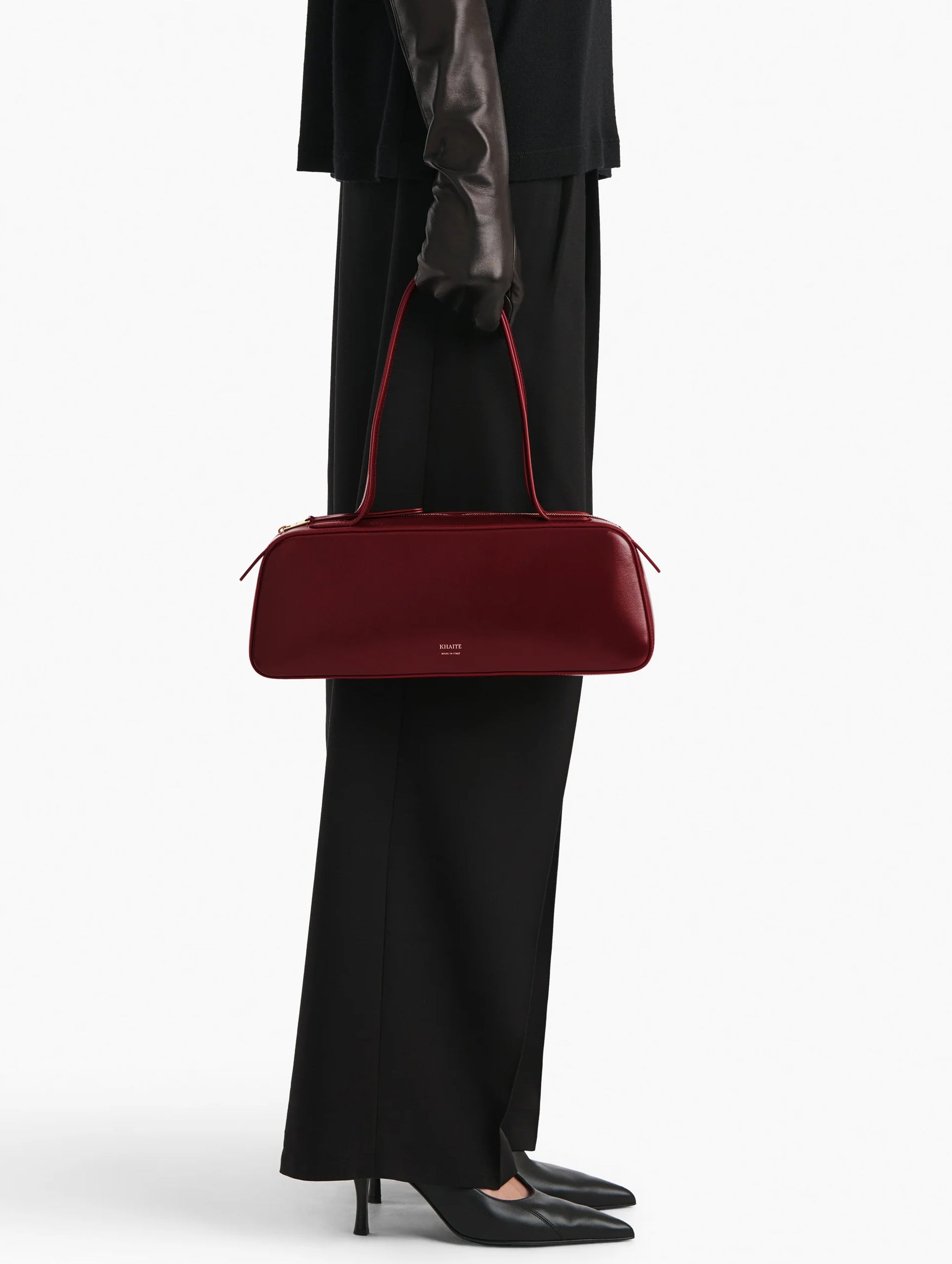 Simona Shoulder Bag in Oxblood