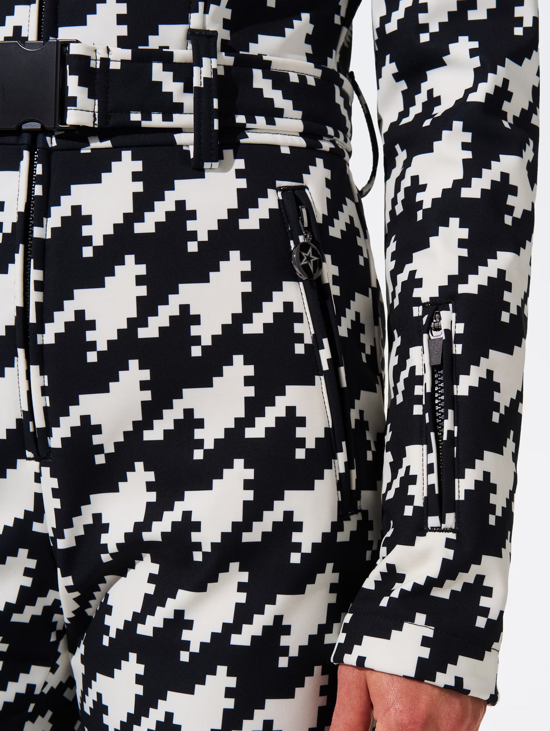 Tignes Ski Suit II in Houndstooth