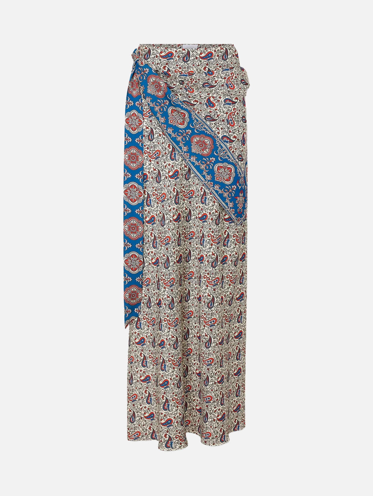 Jupe Long Skirt in Bandana Paisley Cream