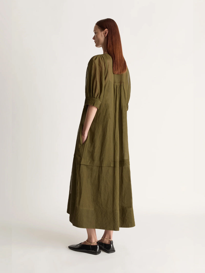 Skye SS Dress in Forest