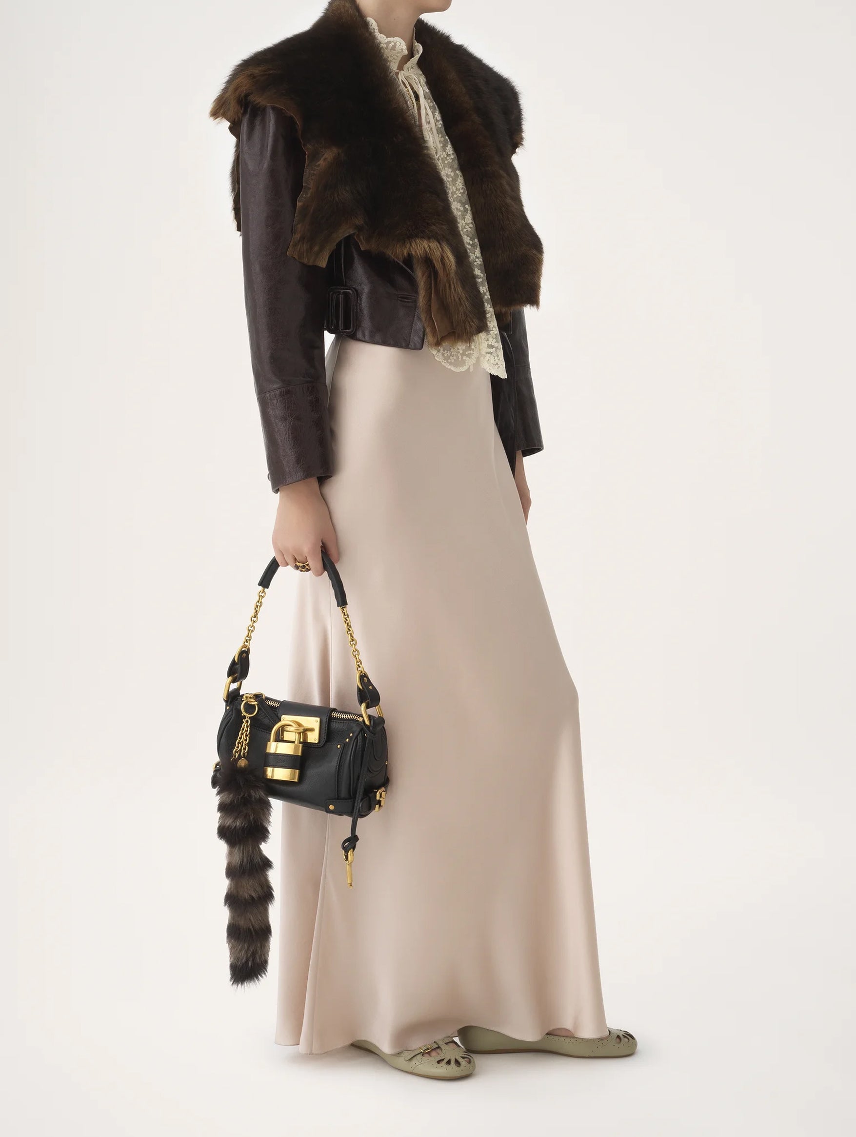 Paddington Small Chain Bag in Black