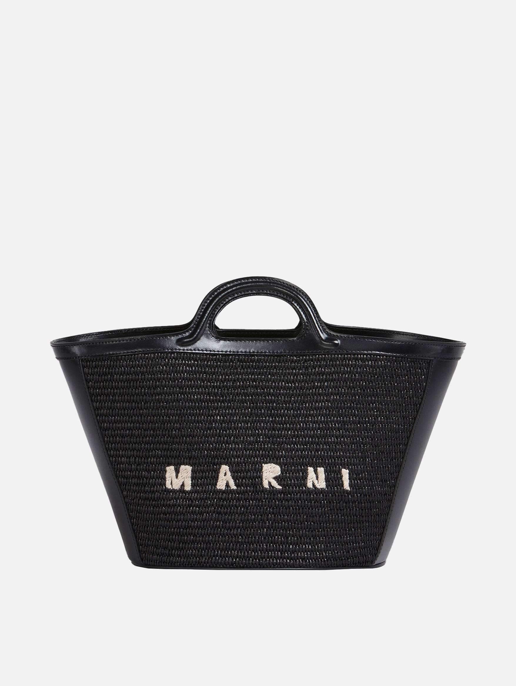 Small Tropicalia Tote Bag in Black