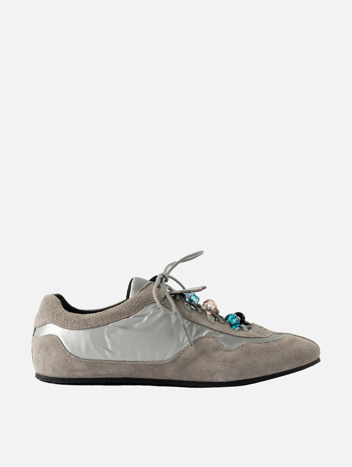 Blaise Sneakers in Light Grey and Silver