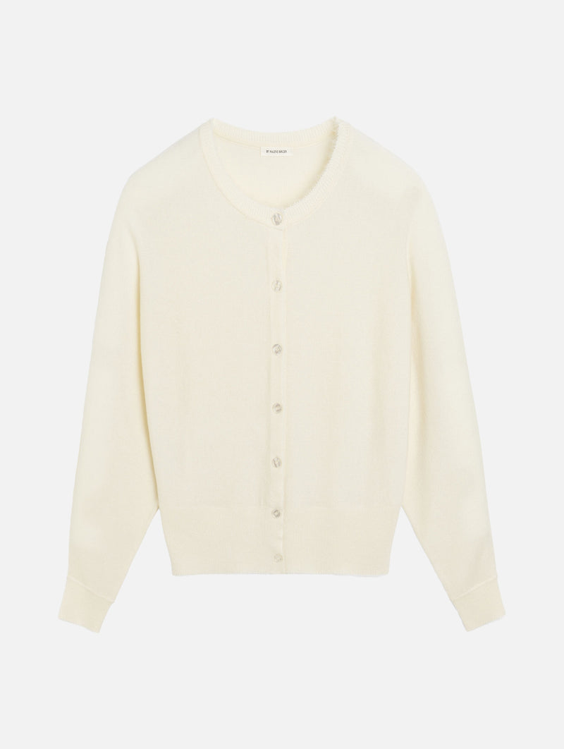Sao Wool Cardigan in White