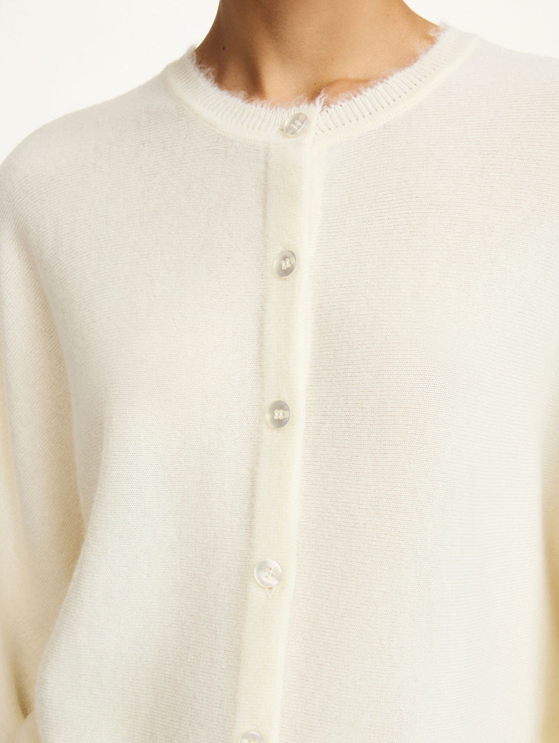Sao Wool Cardigan in White