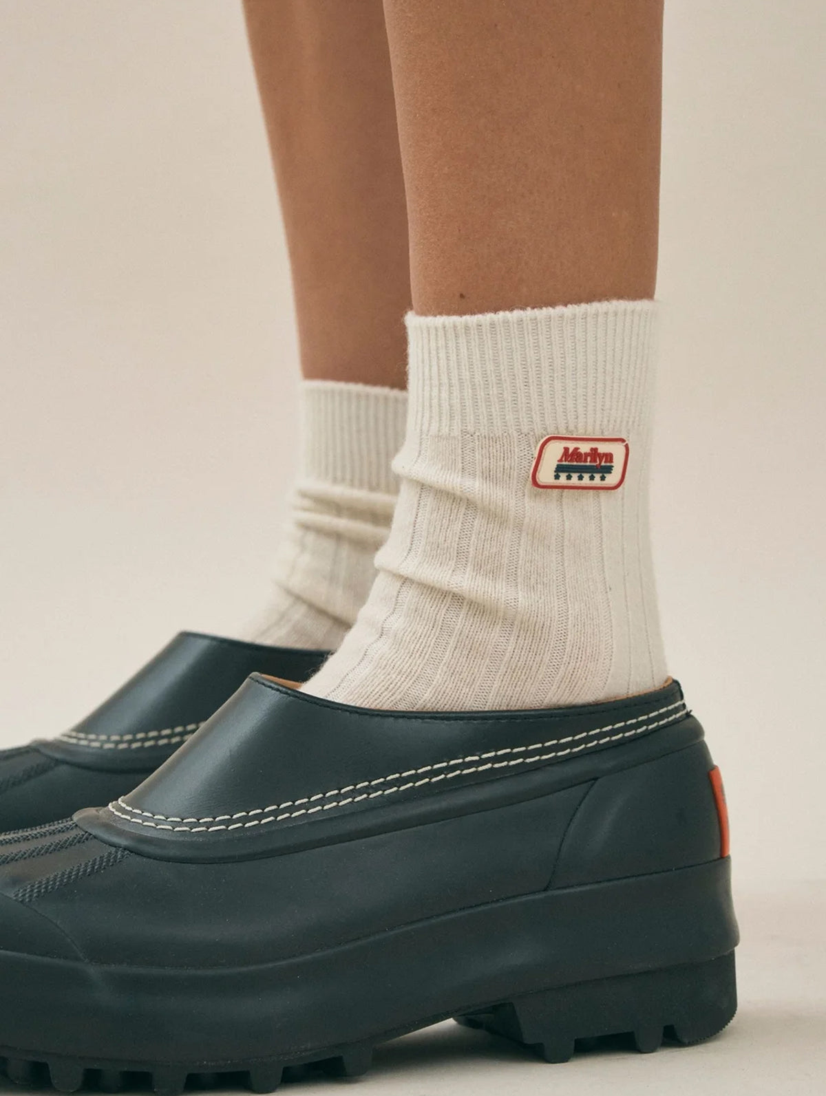 Cashmere Socks in Cloud