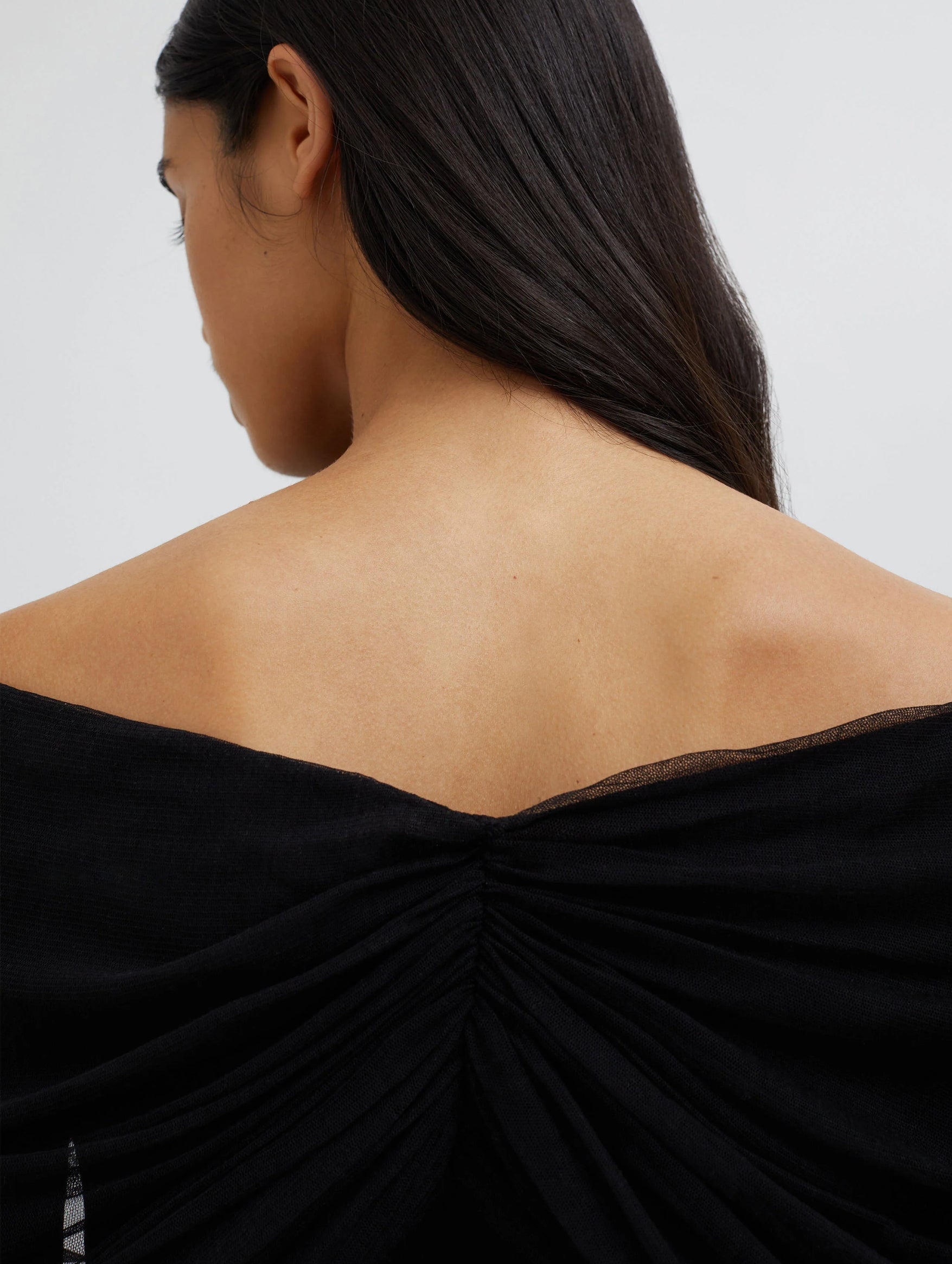 Sonora Veiled Top in Black