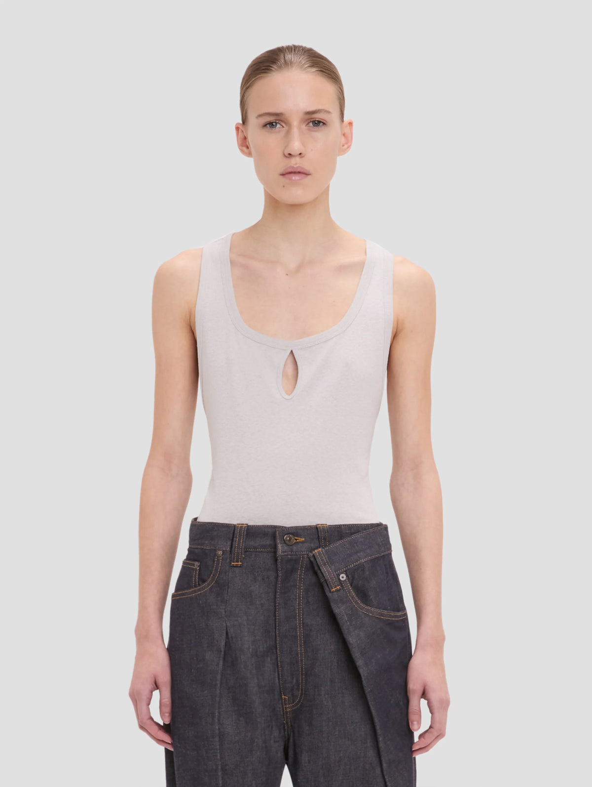 Split Tank Top in Magnesium