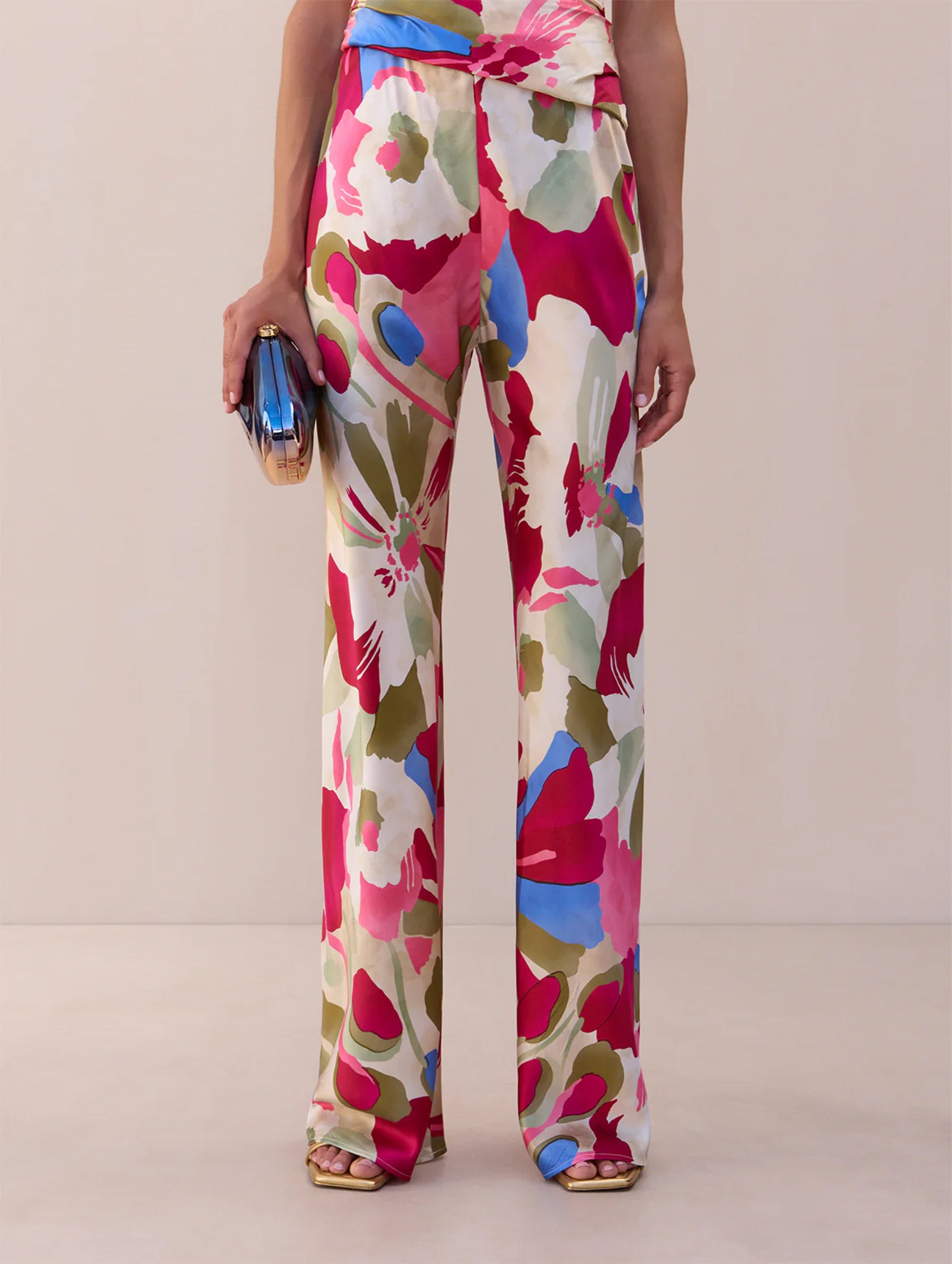 Stacie Pant in Floral Rosette