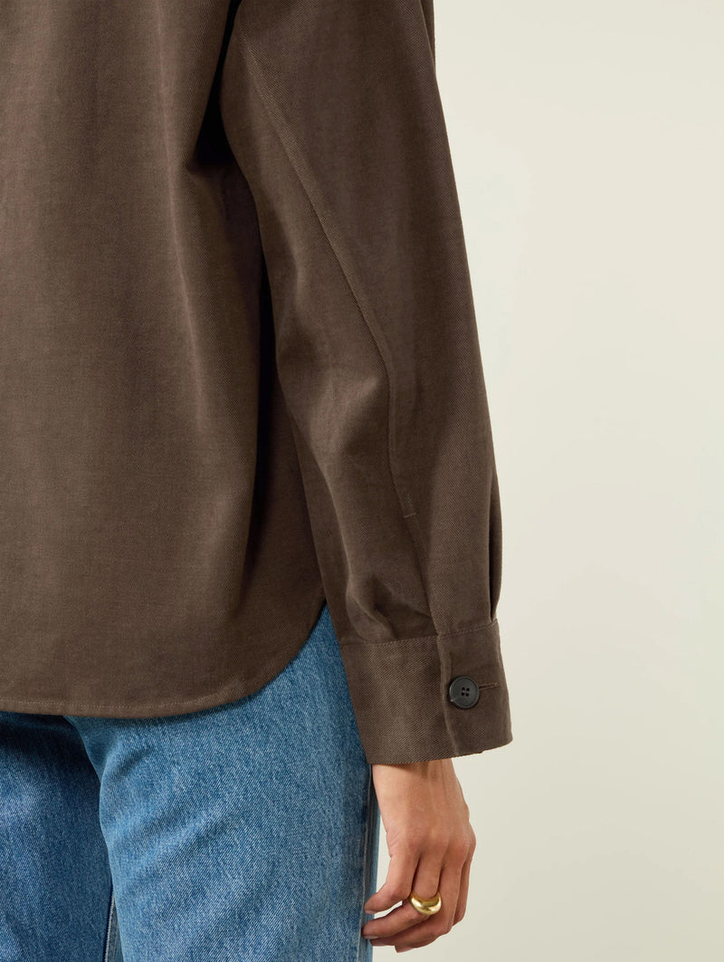 Stow Overshirt in Mocha