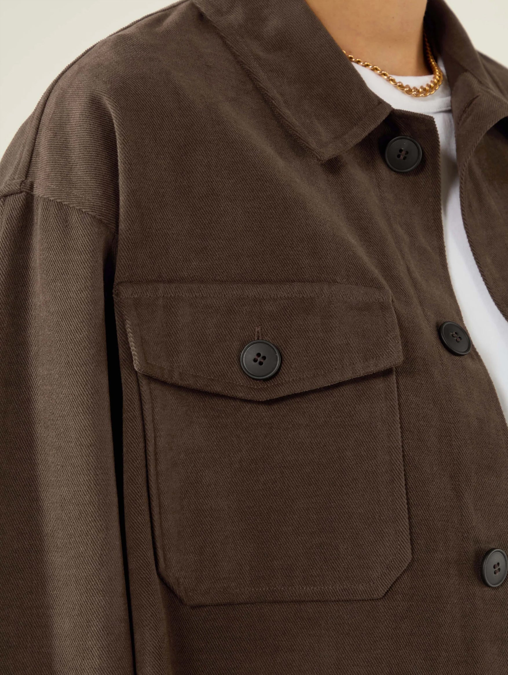 Stow Overshirt in Mocha