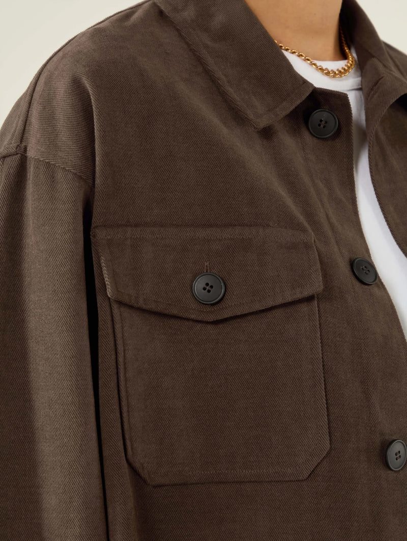 Stow Overshirt in Mocha