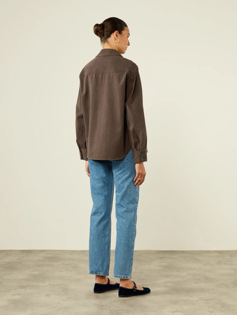 Stow Overshirt in Mocha