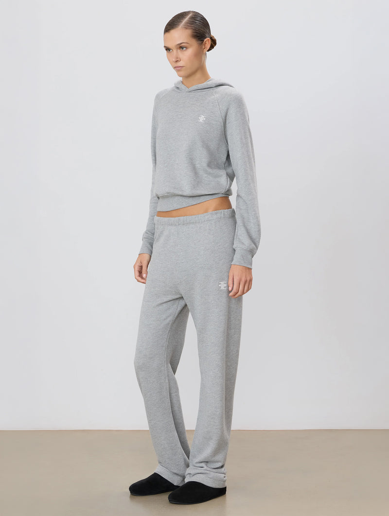 Straight Leg Sweatpant in Heather Grey