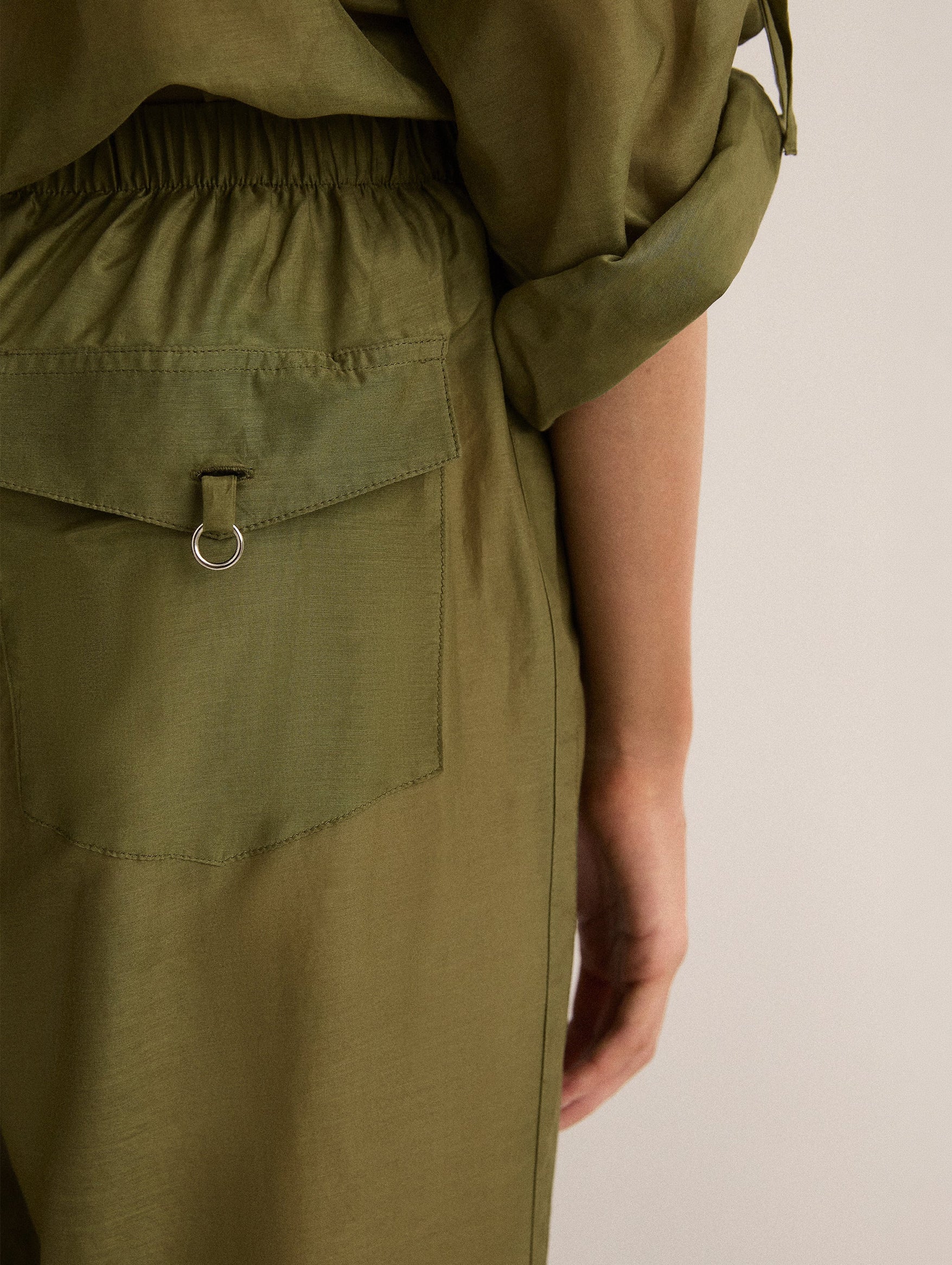 Straight Pant in Safari Green