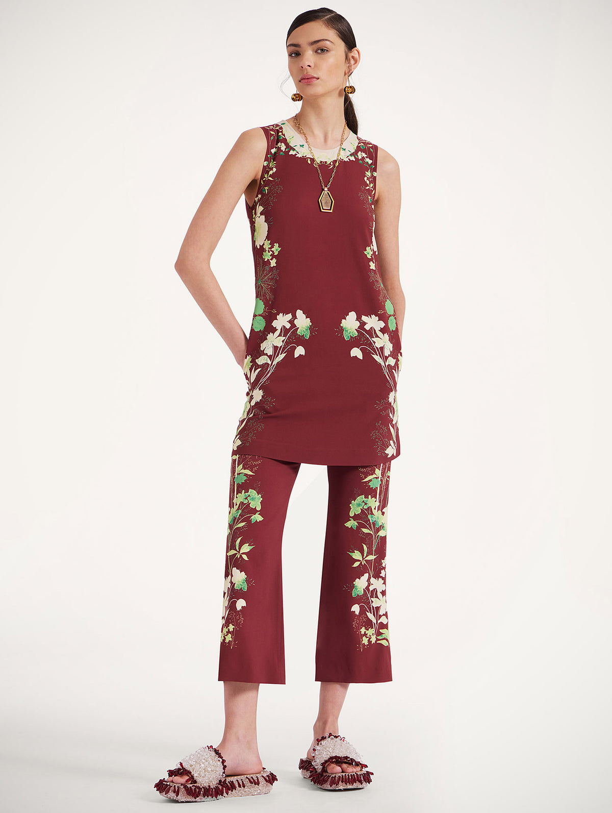 Stretch Tunic in Woodland Placée