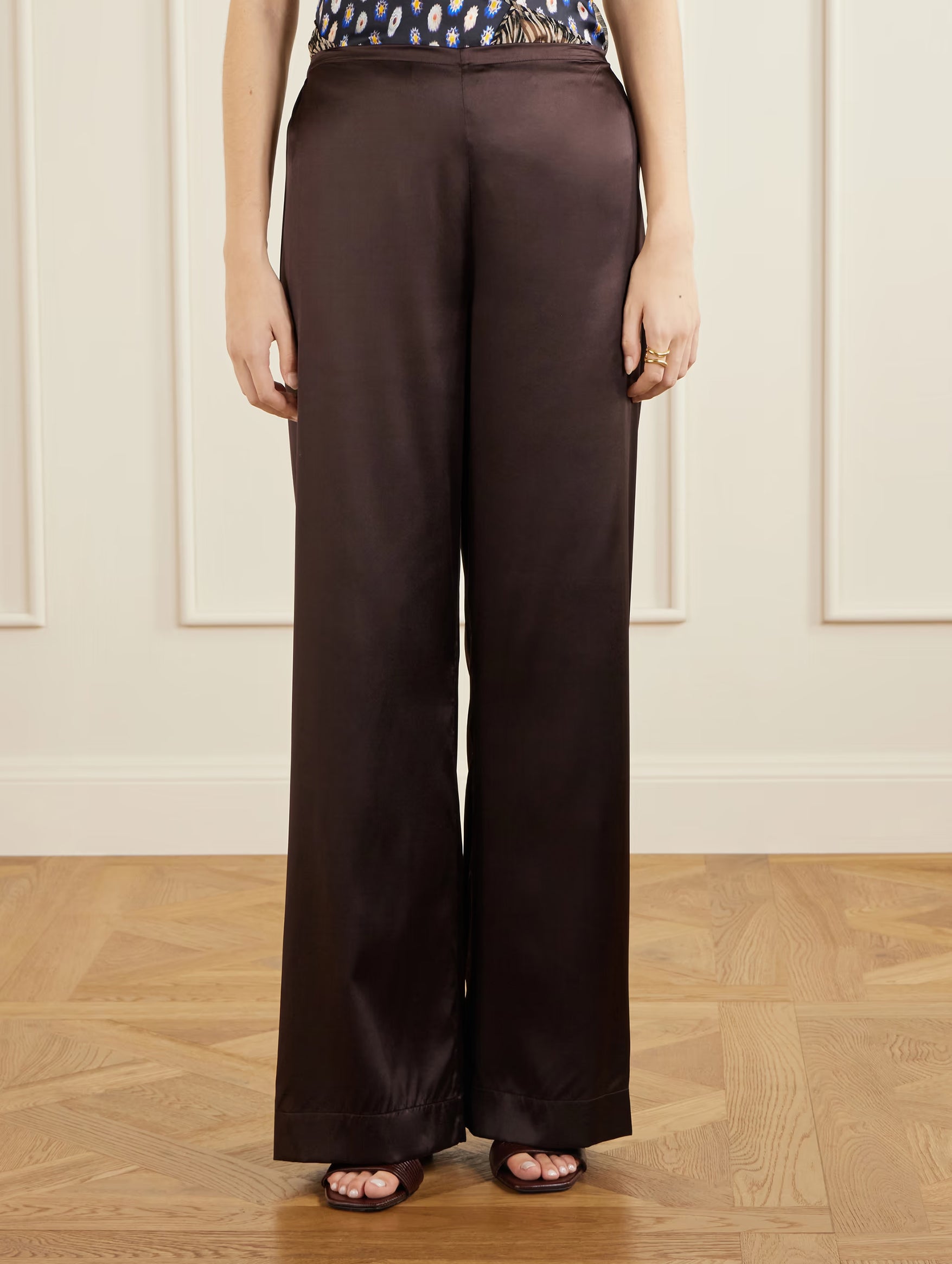 Stroll Silk Pant In Earth