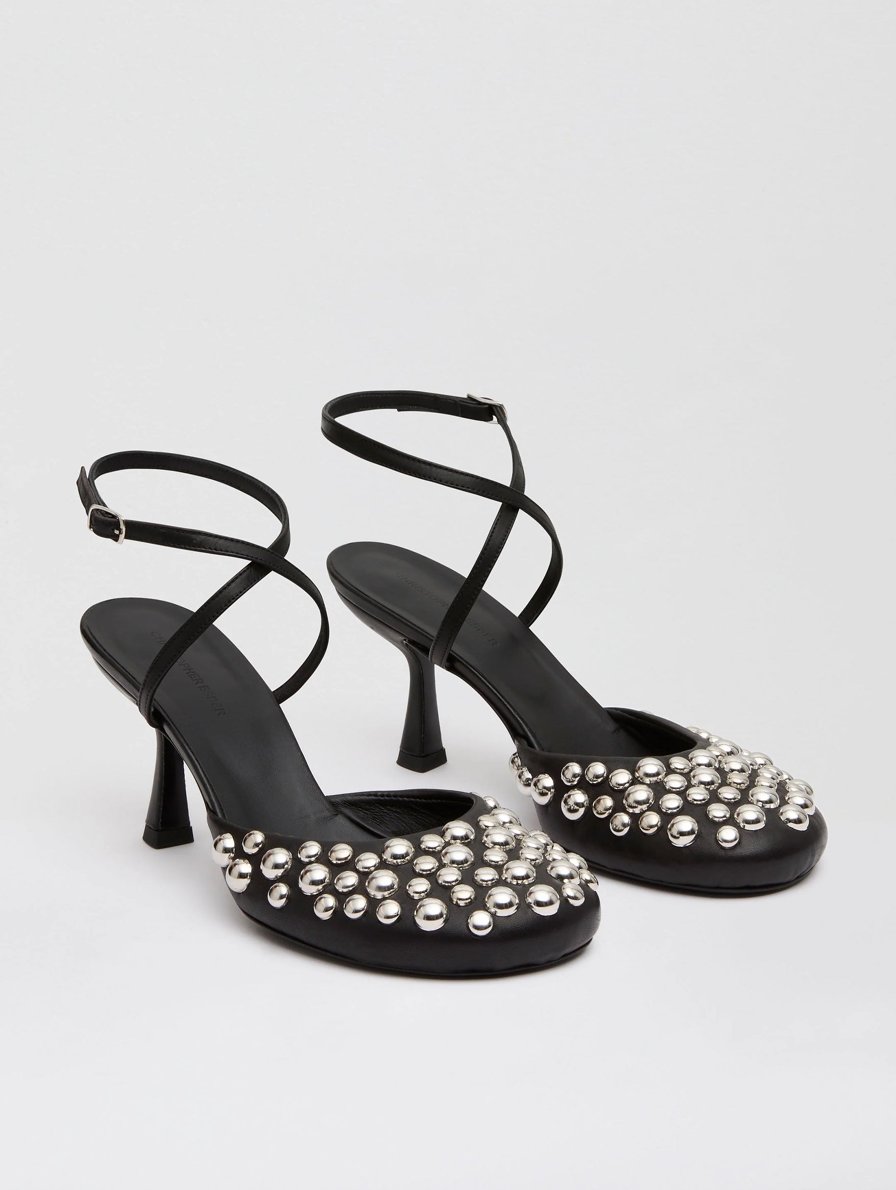 Hayden Studded Heel in Black