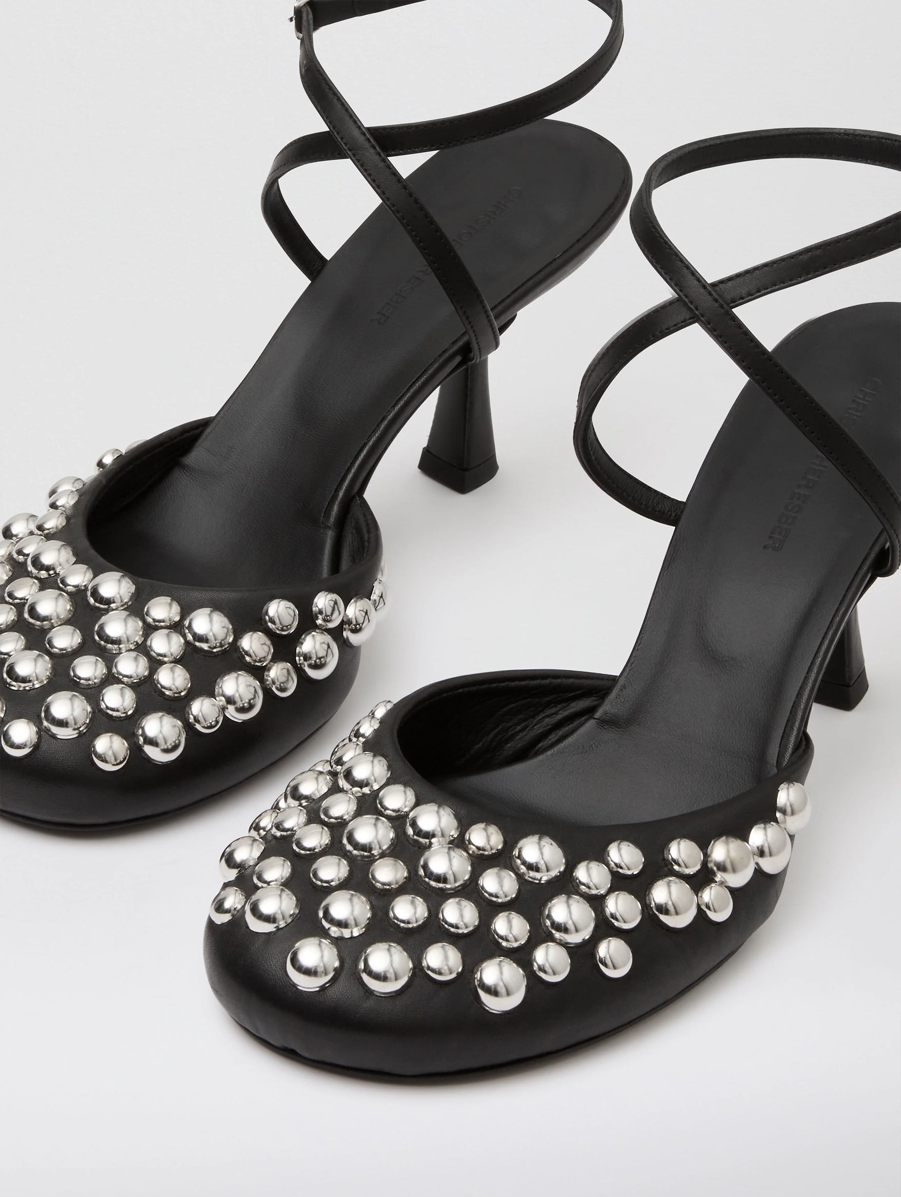 Hayden Studded Heel in Black