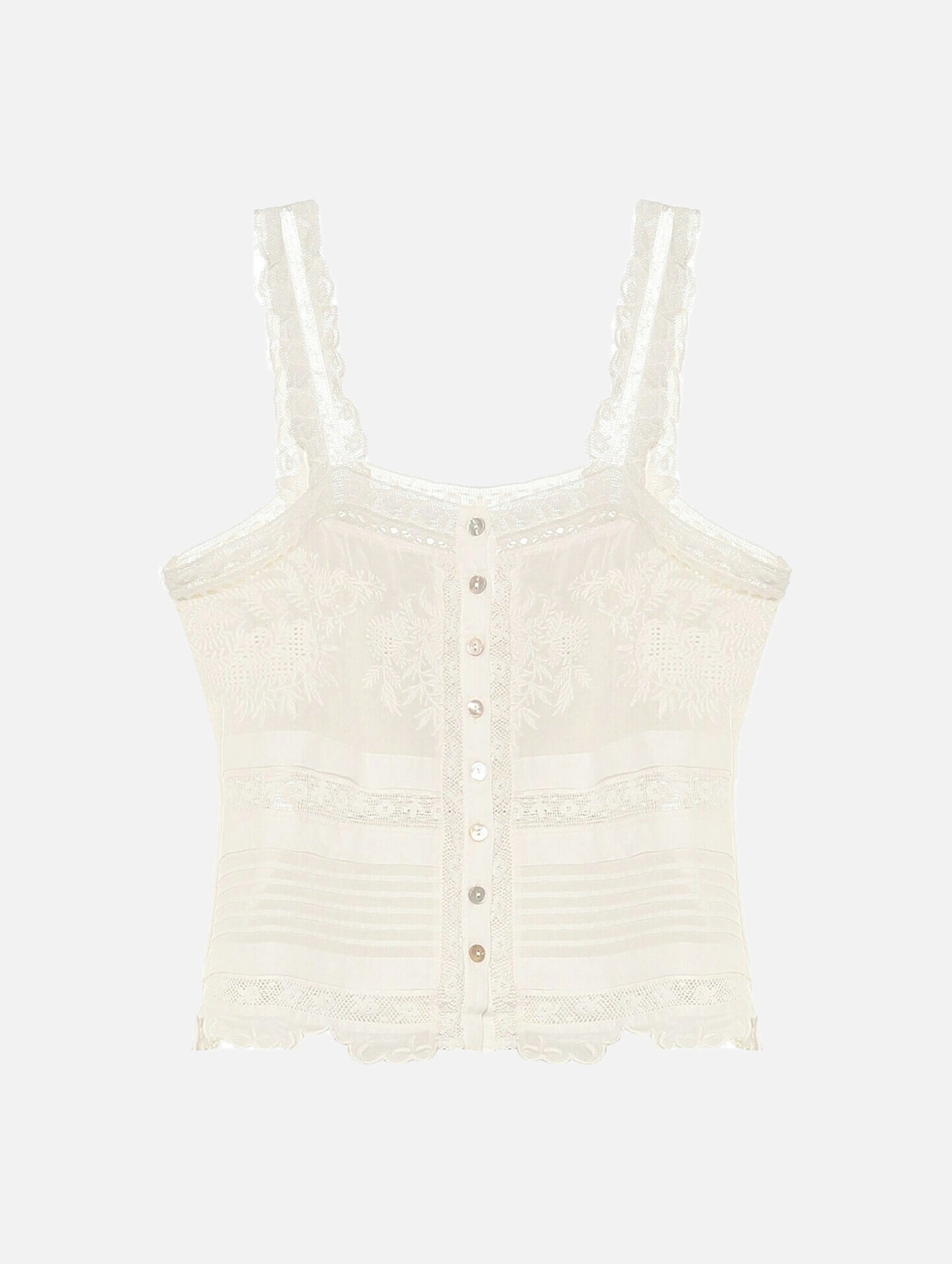 Sully Cotton Top in White