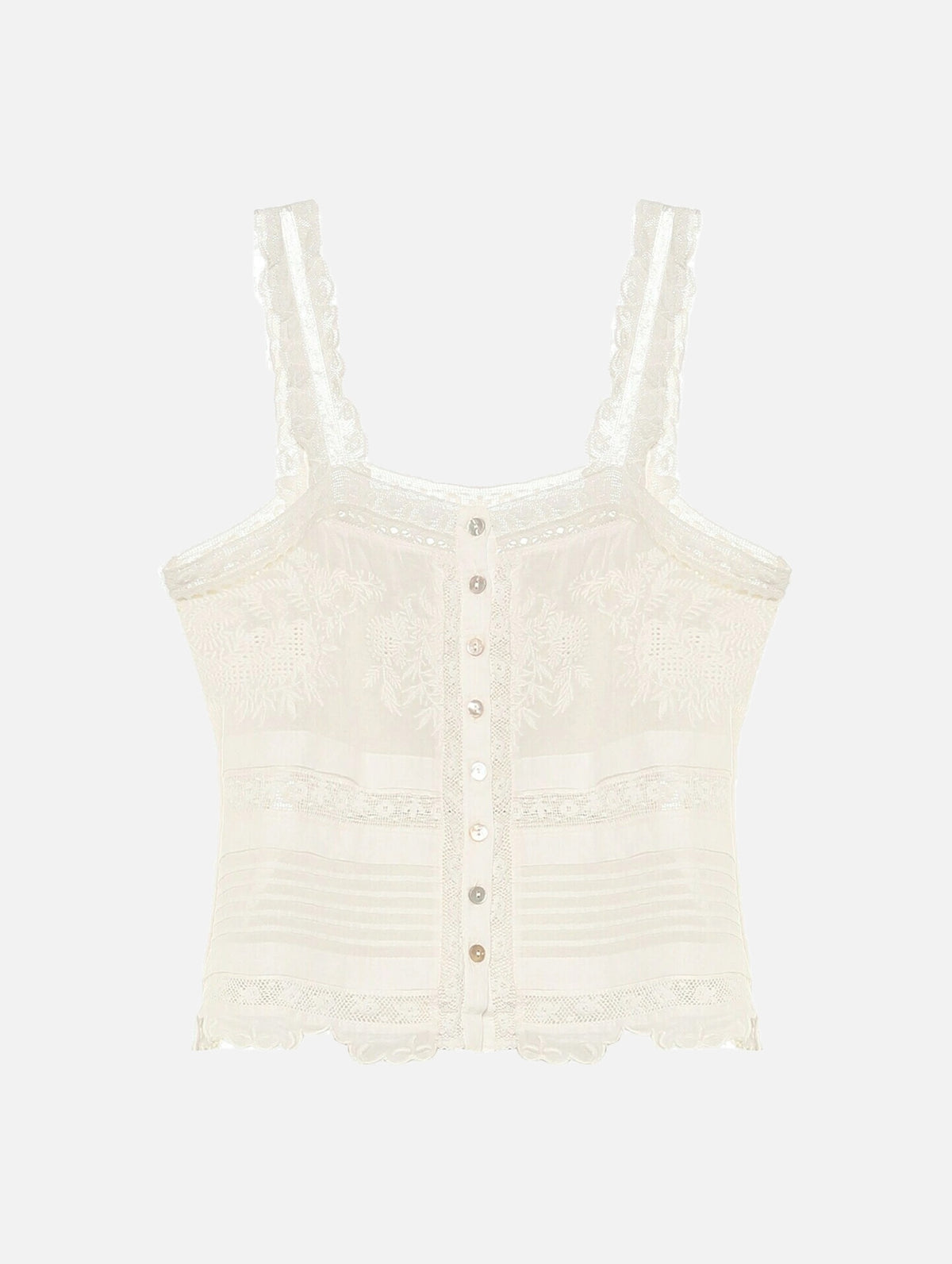 Sully Cotton Top in White