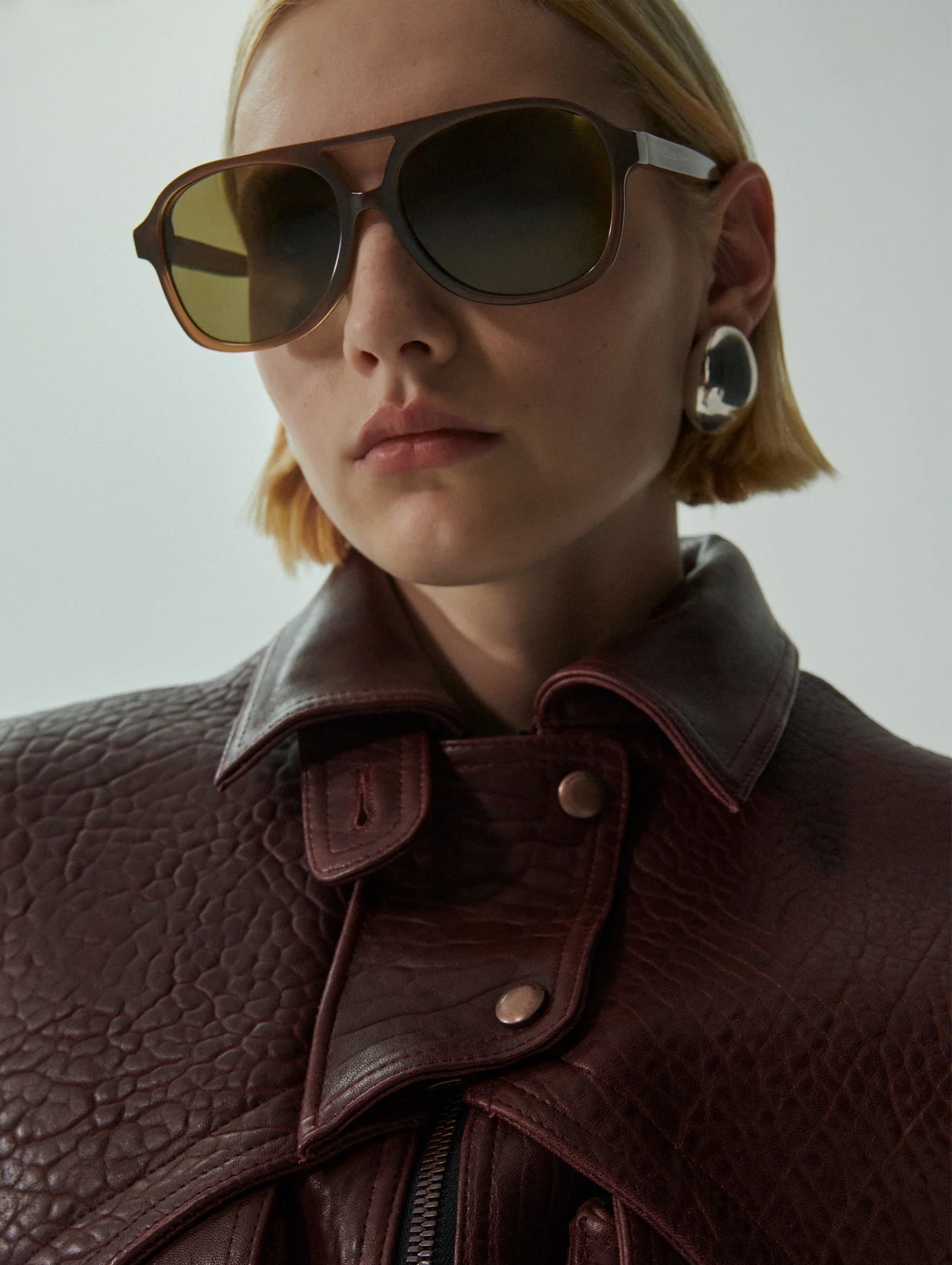 Aviator Sunglasses in Brown