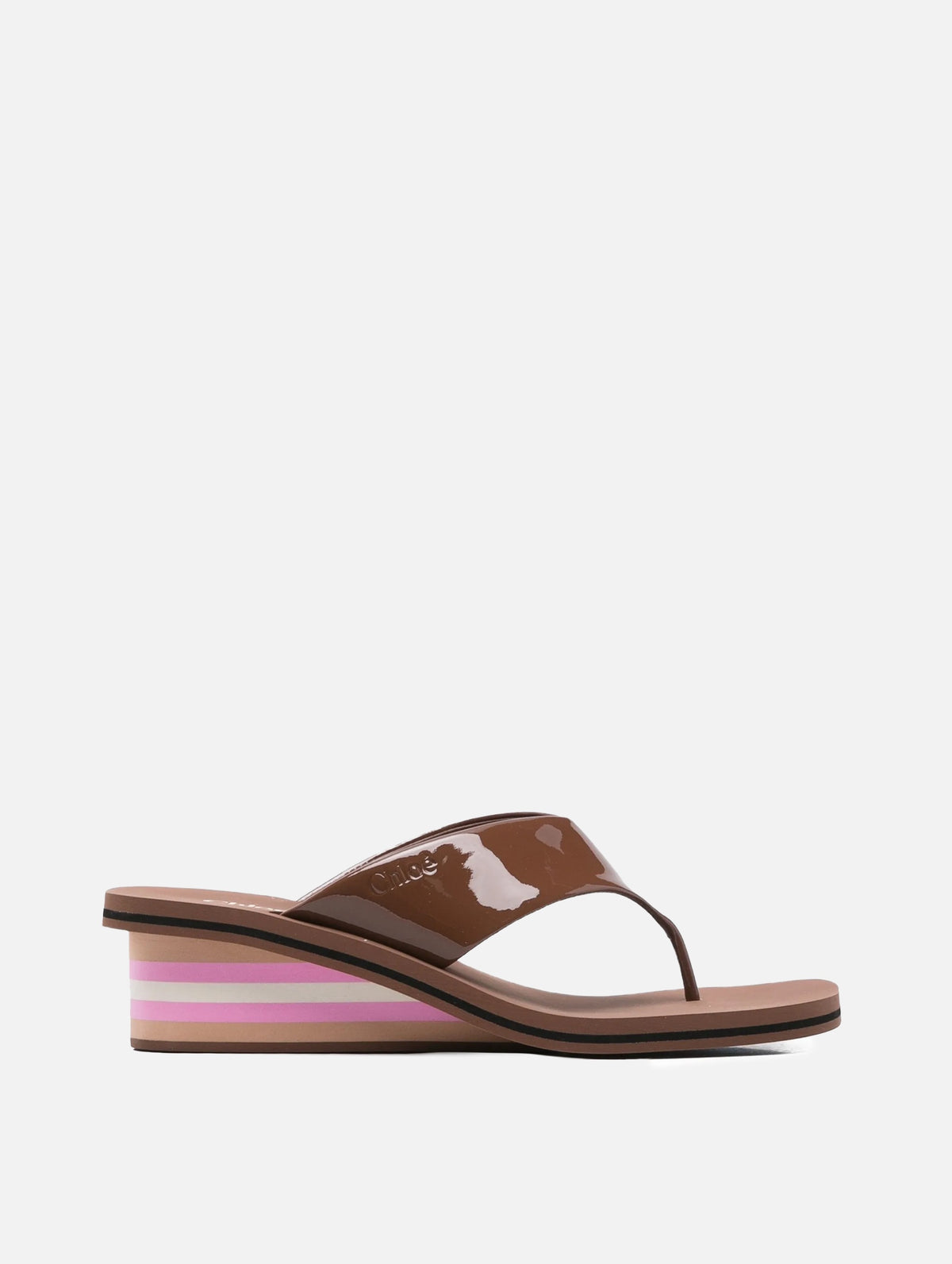 Swimming Cool Wedge Sandal in Coffee Pink