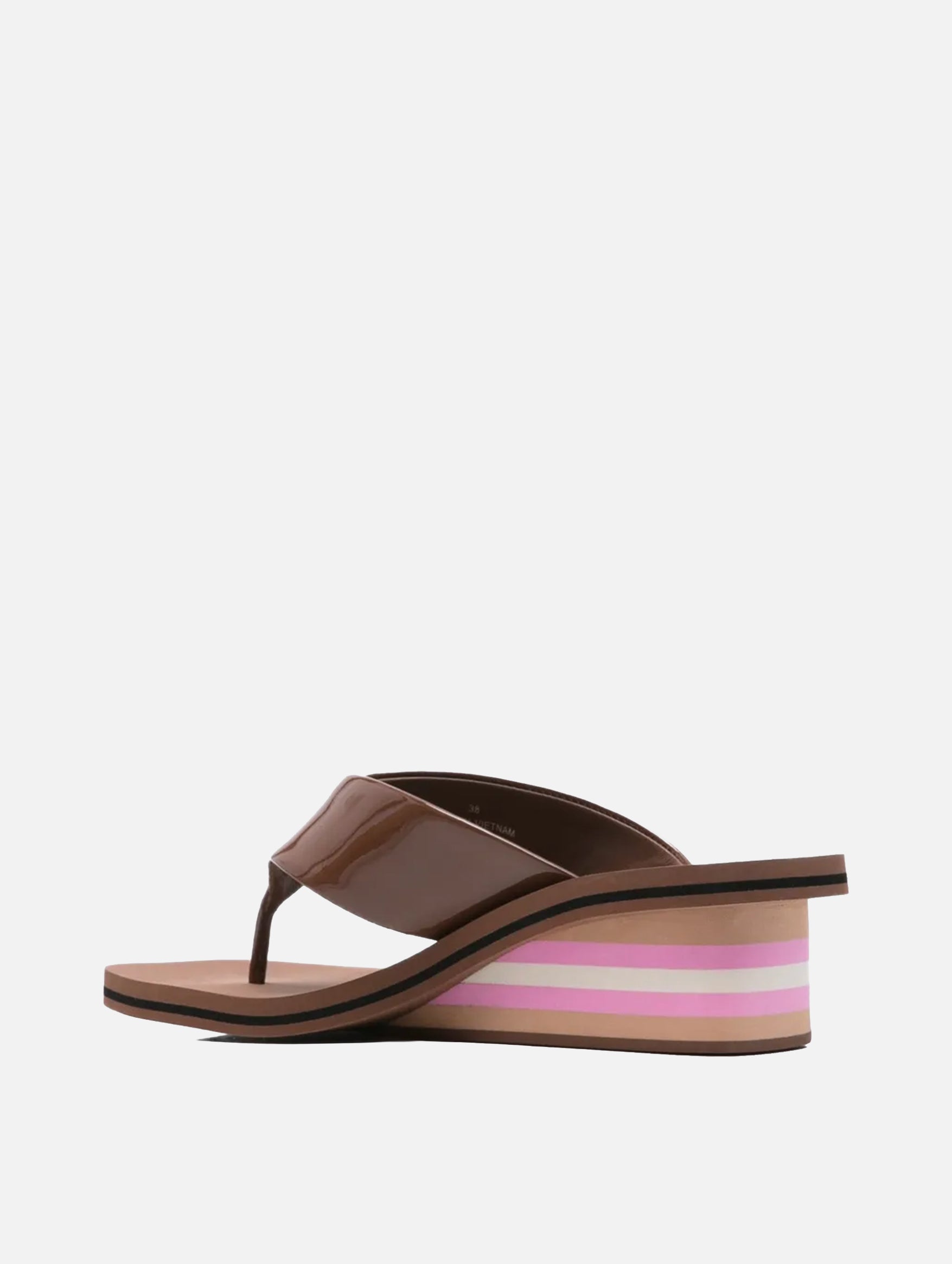 Swimming Cool Wedge Sandal in Coffee Pink