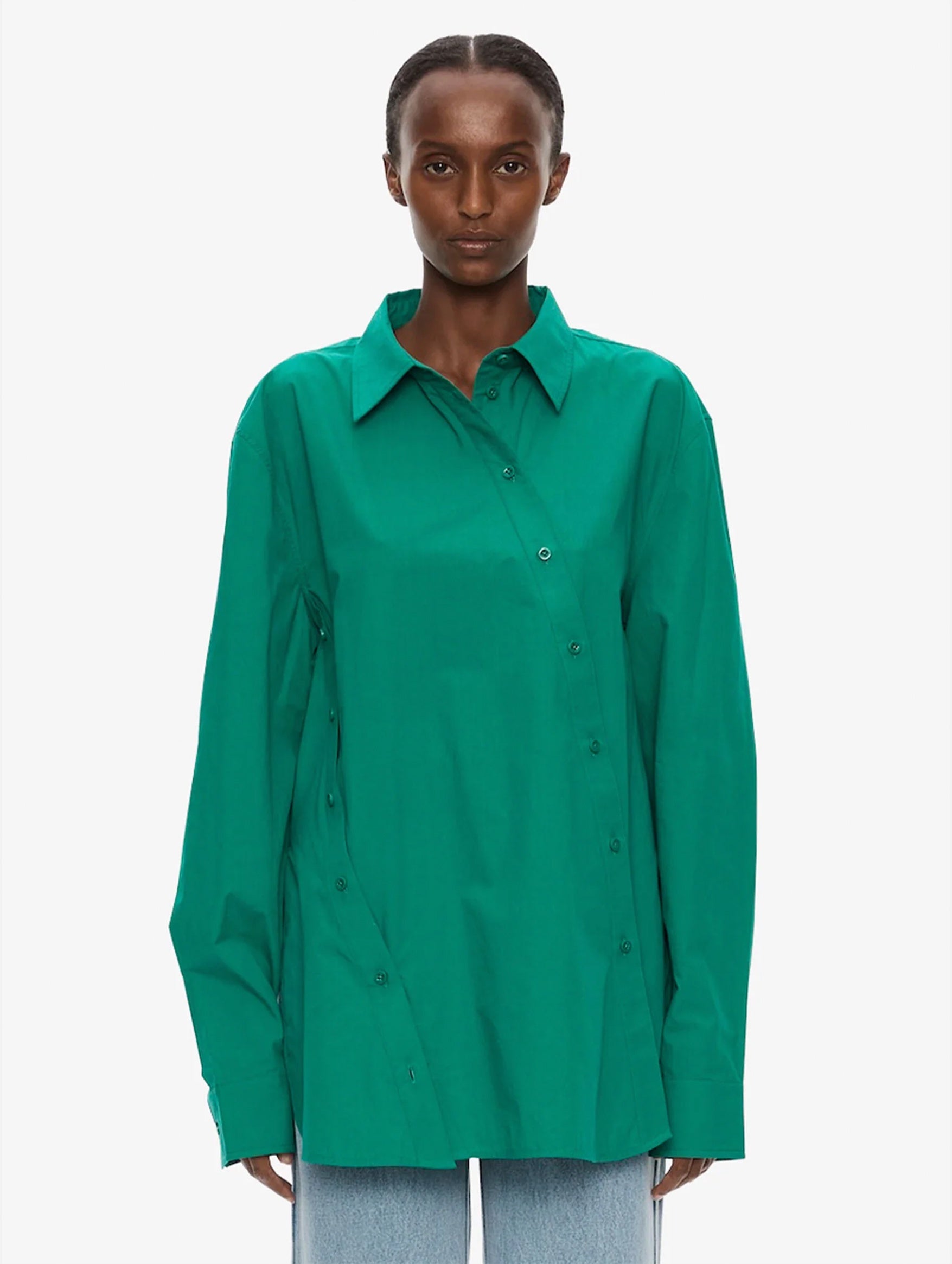 Swirl Shirt in Malachite