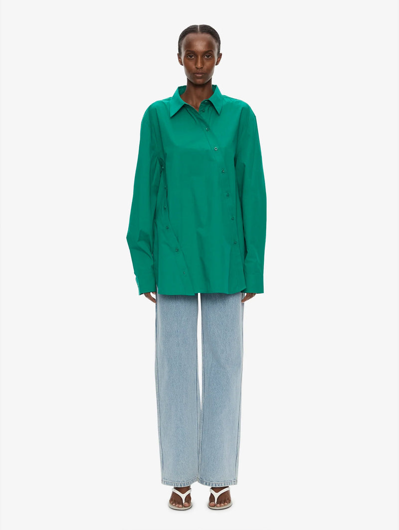 Swirl Shirt in Malachite