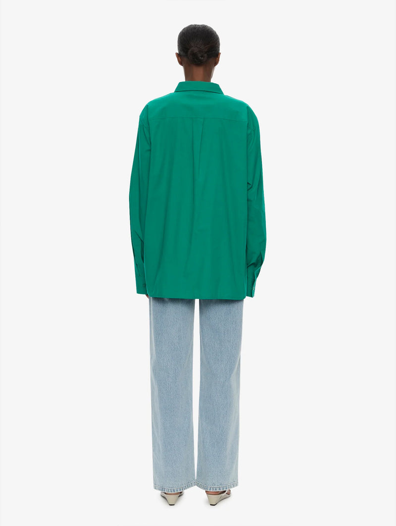 Swirl Shirt in Malachite