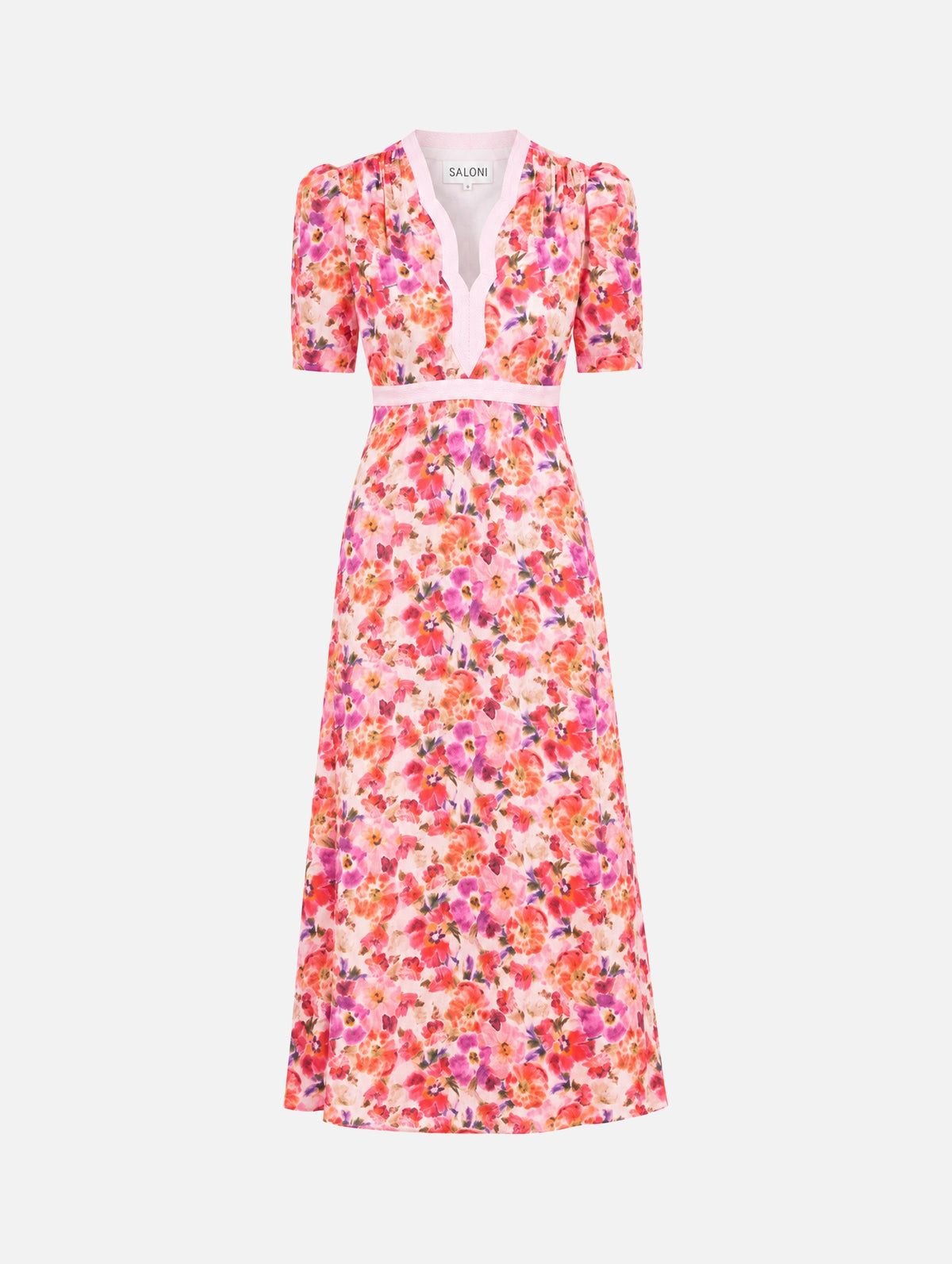 Tabitha-C Dress in Kinjaro Garden Pink