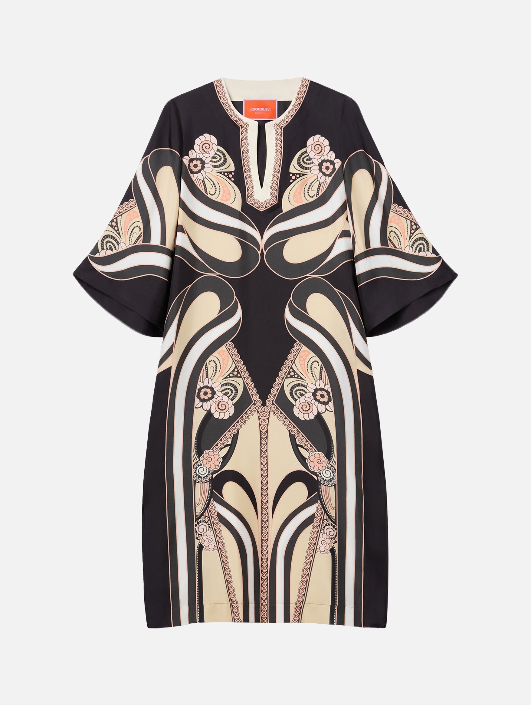 The Silk Kaftan in Ambrosia Placée Pale Pink